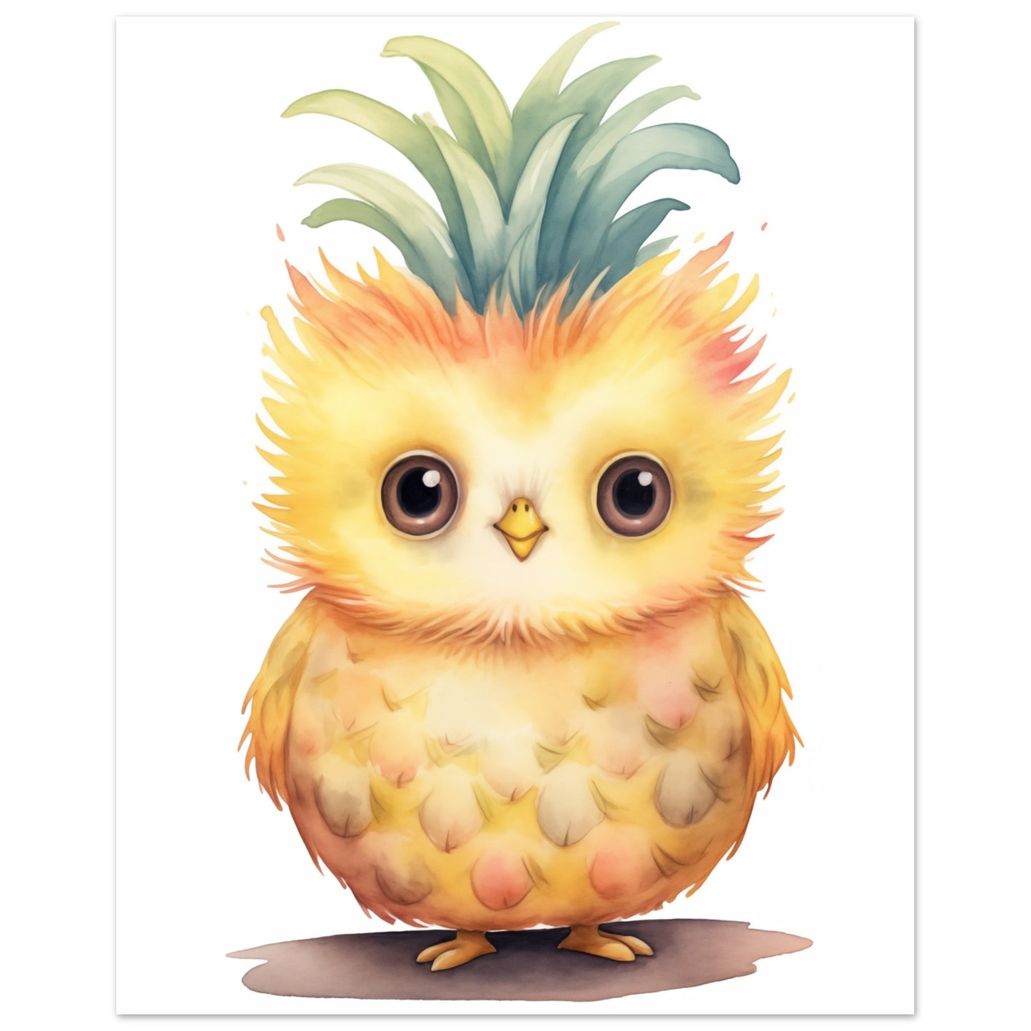 Owly Pine Poster 20x25 cm - Pixara
