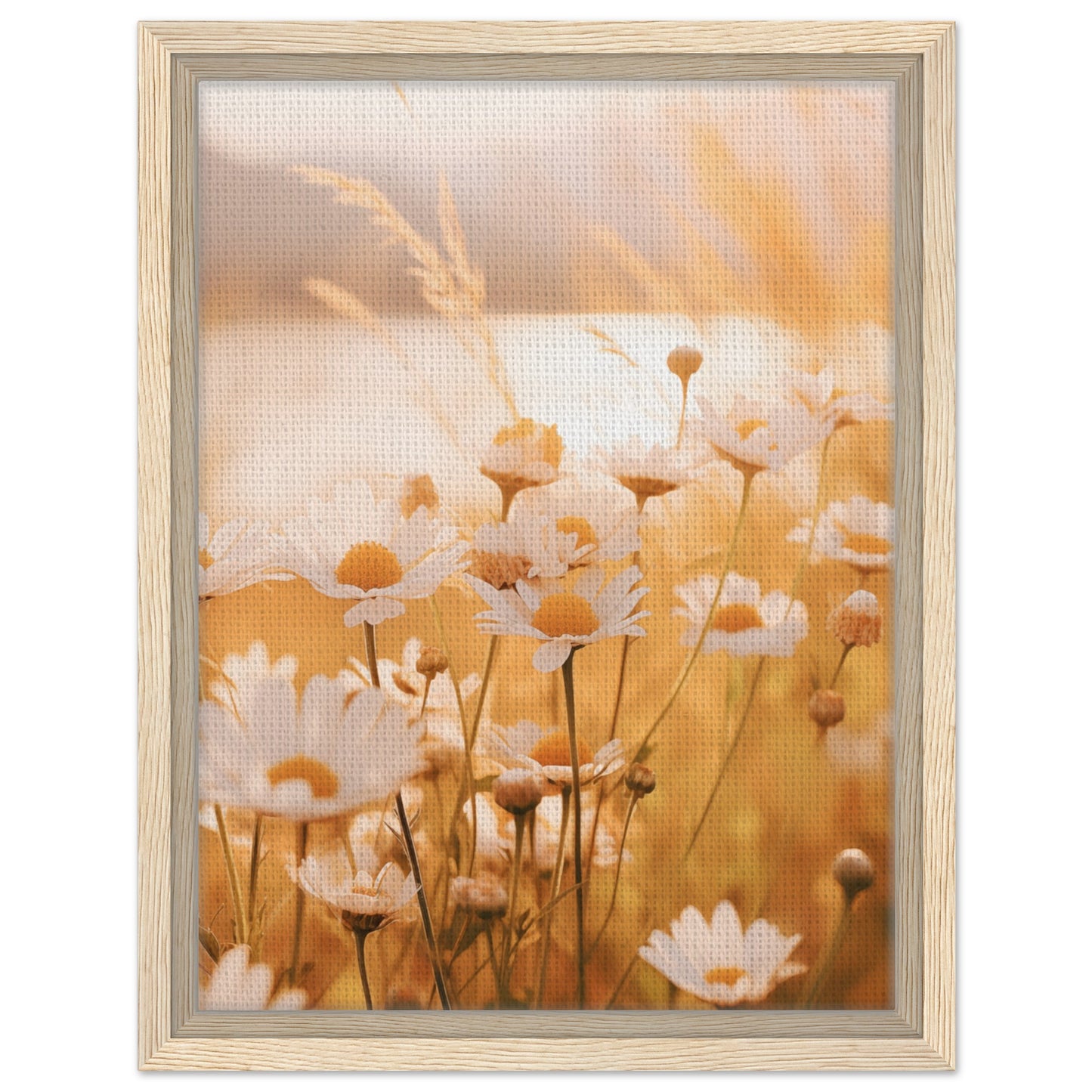 Abendleuchten | Gerahmte Leinwand Holzrahmen 30x40 cm - Pixara