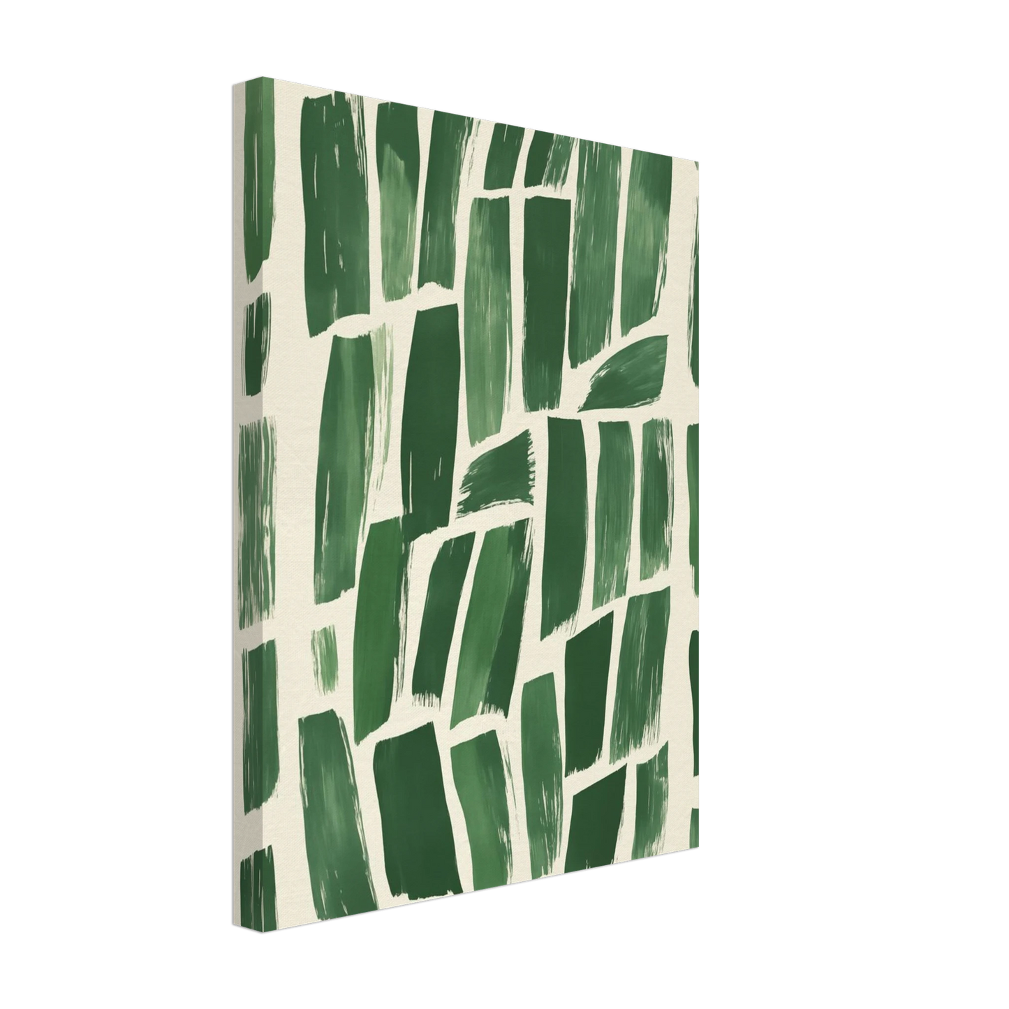 Abstrakte Grüntöne – Modernes Wandbild Leinwand 30x40 cm - Pixara
