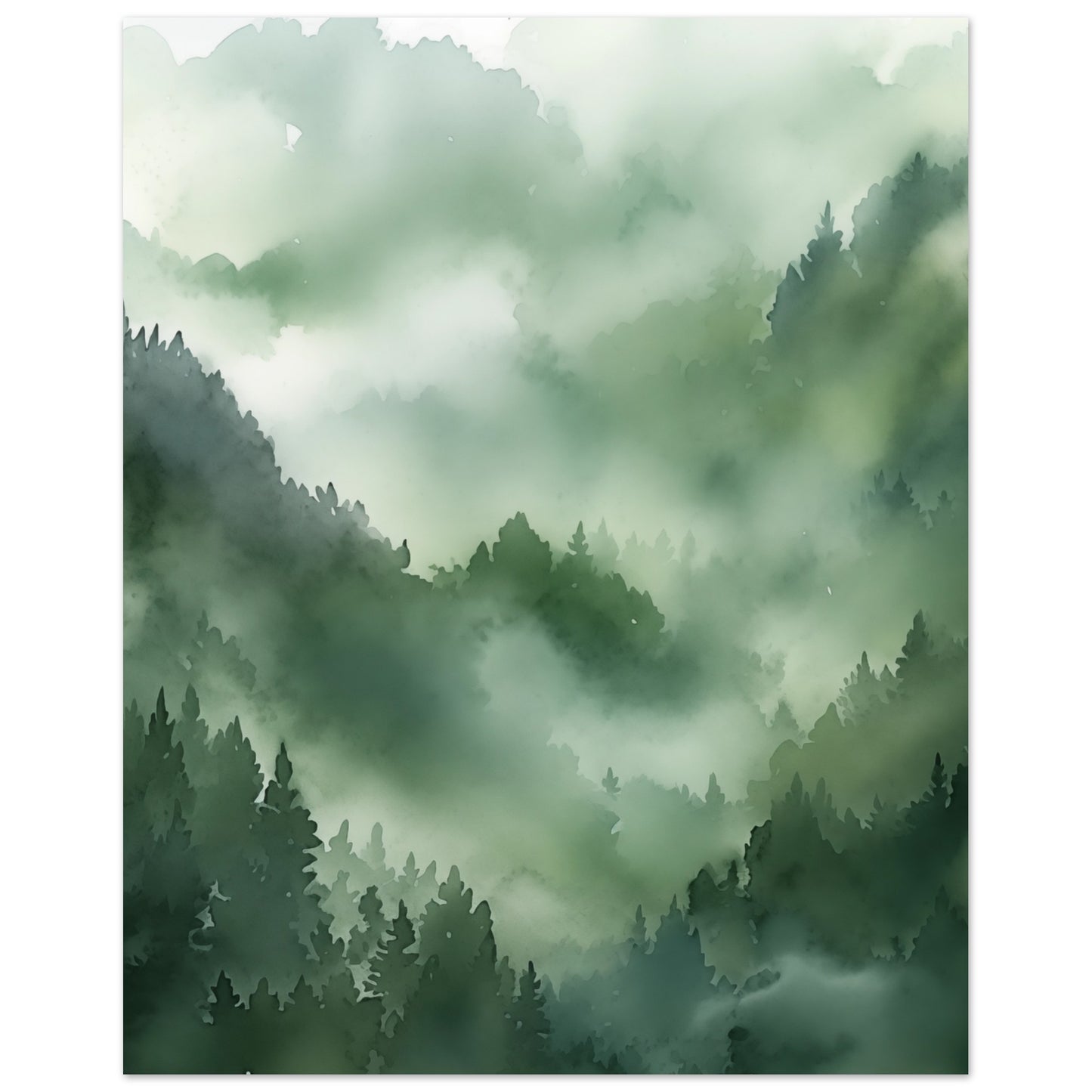 Morgendämmerung im Urwald Poster 20x25 cm - Pixara