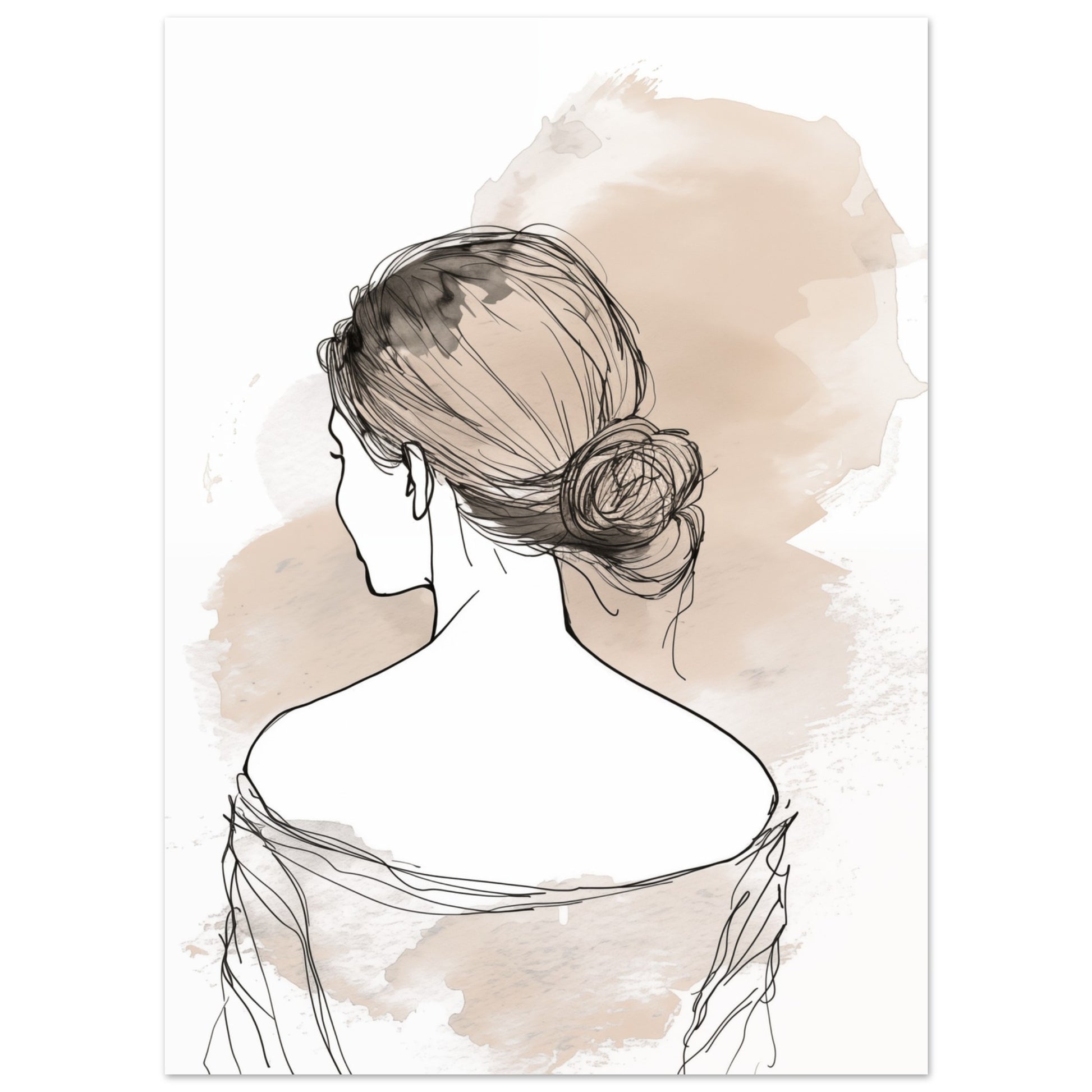 Elegantes Profil Poster 13x18 cm - Pixara
