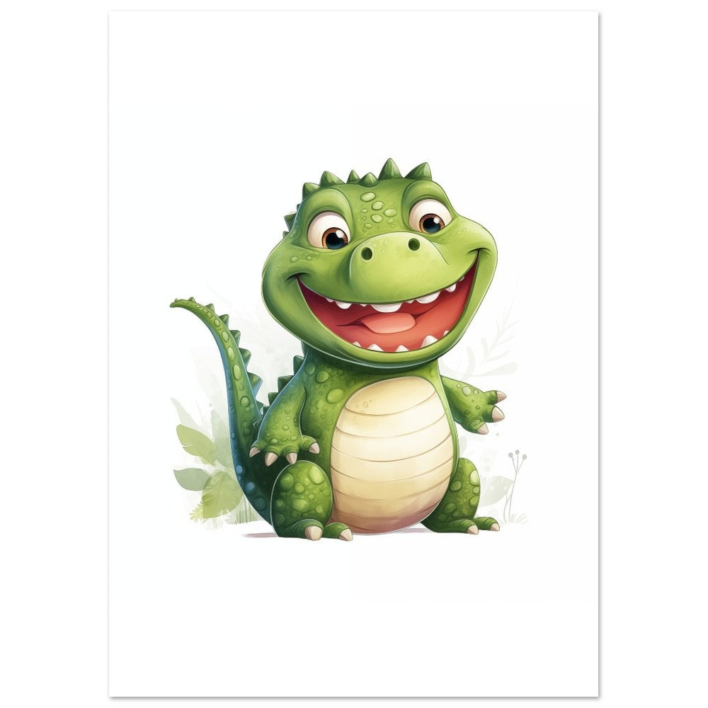 Krokodil "Kasper" Poster 50x70 cm - Pixara