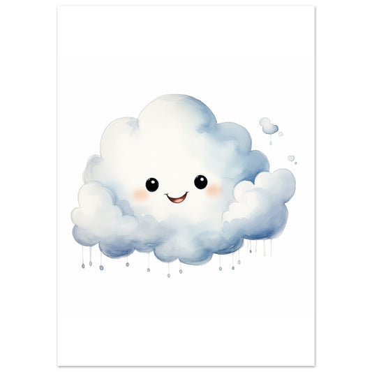 Clara, die Wolke Poster 50x70 cm - Pixara