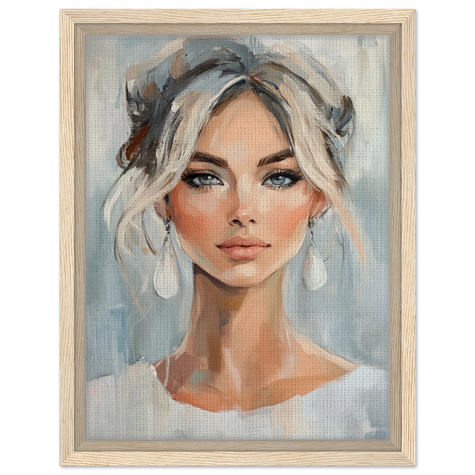 Sanfte Schönheit | Gerahmte Leinwand Holzrahmen 30x40 cm - Pixara