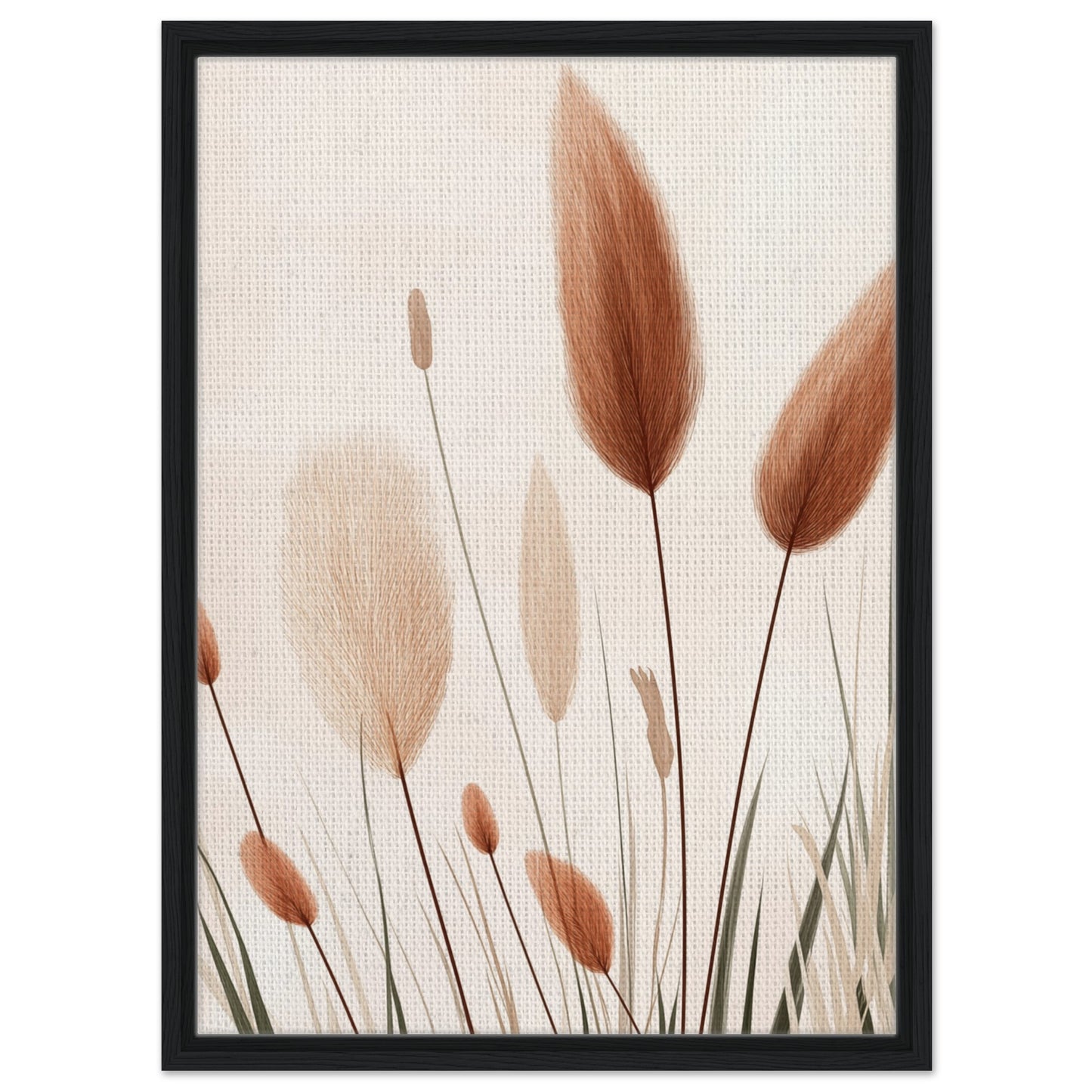 Flüstern der Natur | Gerahmte Leinwand Schwarzer Rahmen 50x70 cm - Pixara