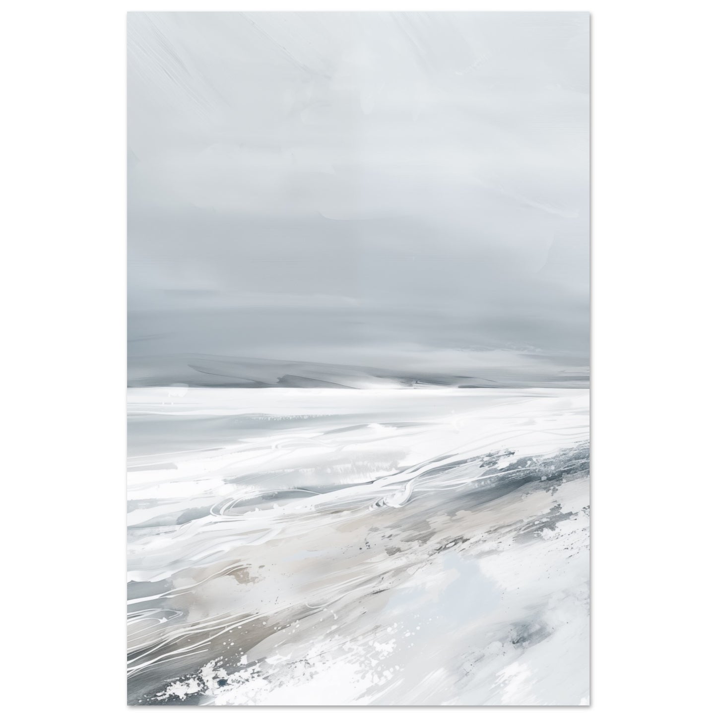 Winterstille Poster 60x90 cm - Pixara