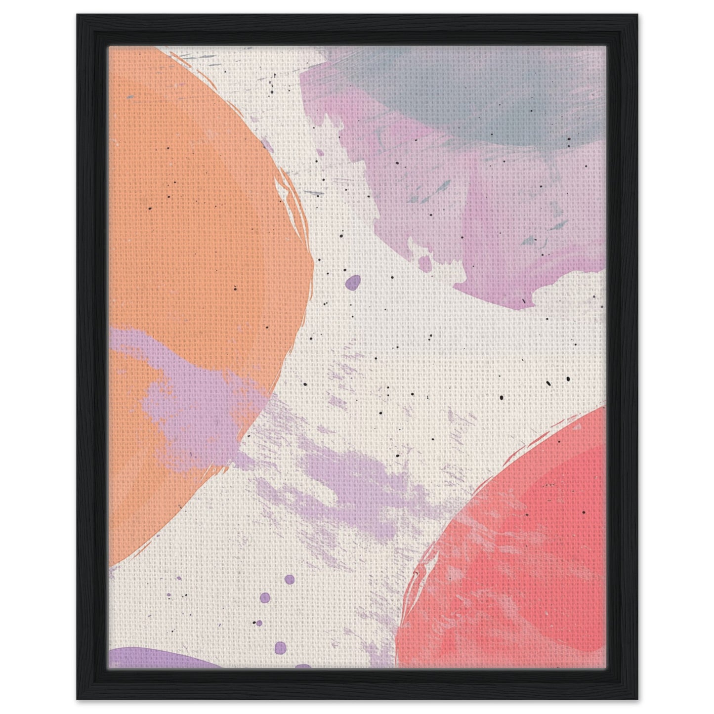Pastell Traum | Gerahmte Leinwand Schwarzer Rahmen 40x50 cm - Pixara