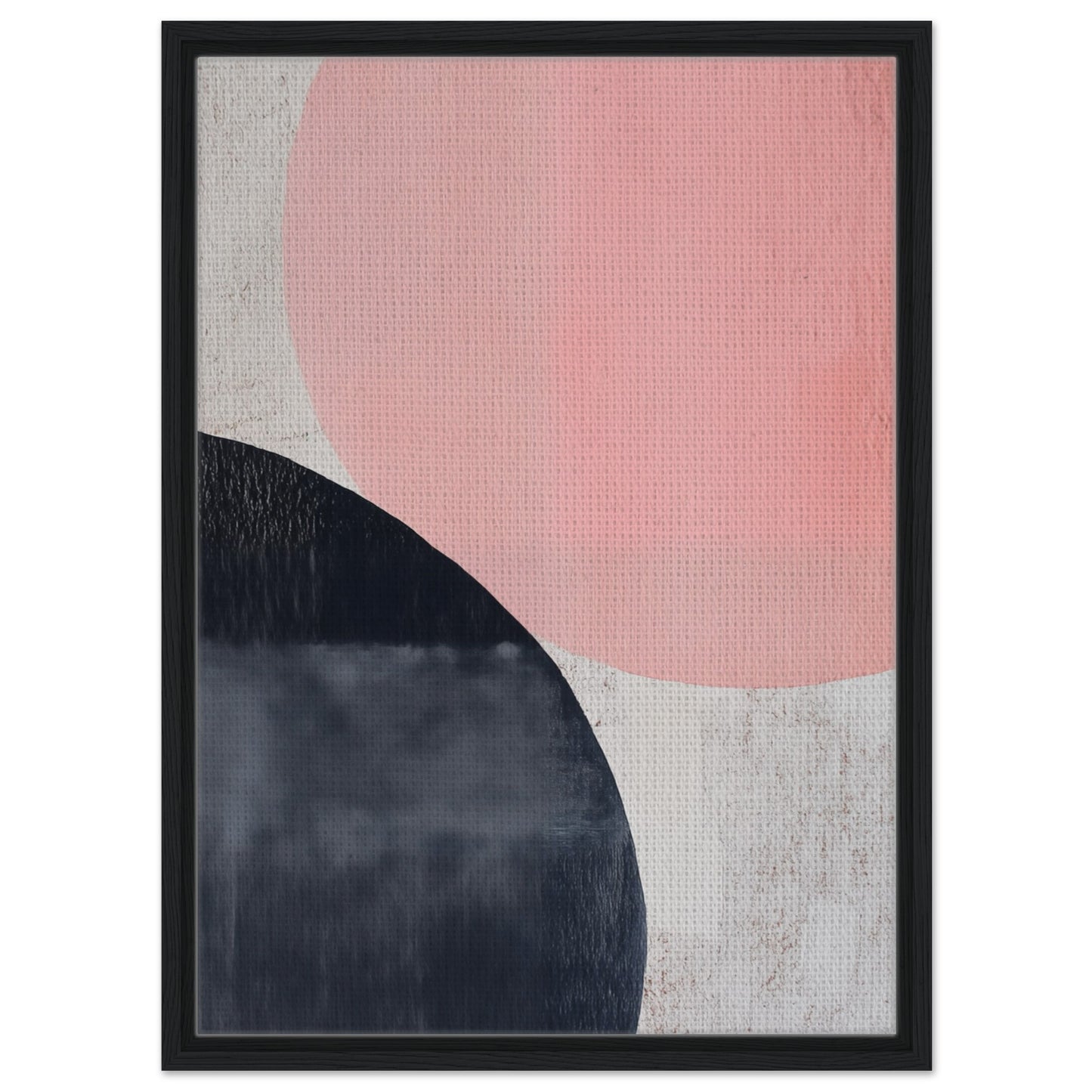 Geometrische Harmonie | Gerahmte Leinwand Schwarzer Rahmen 50x70 cm - Pixara