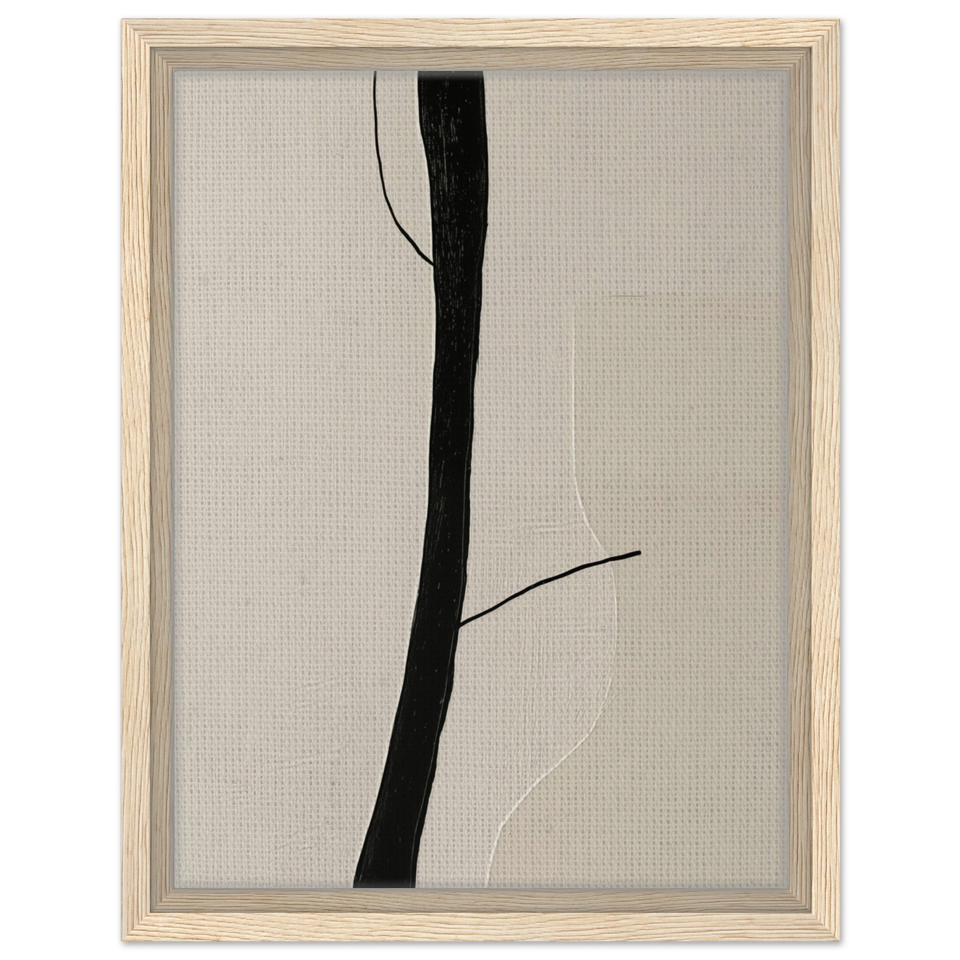 Zarte Linien der Natur | Gerahmte Leinwand 30x40 cm Holzrahmen - Pixara