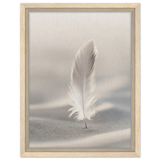 Sanfte Pause | Gerahmte Leinwand Holzrahmen 30x40 cm - Pixara