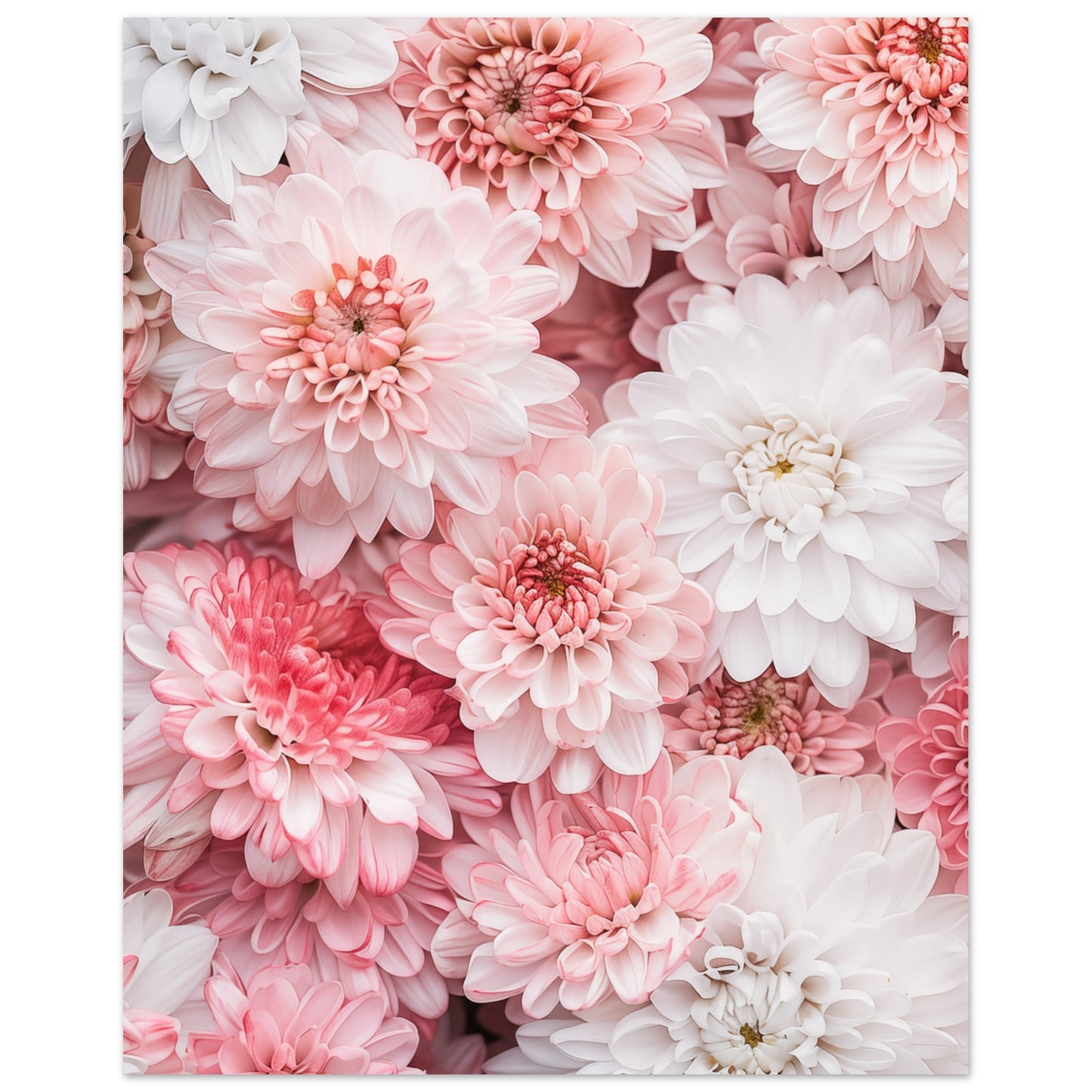 Chrysanthemen-Pracht Poster 20x25 cm - Pixara