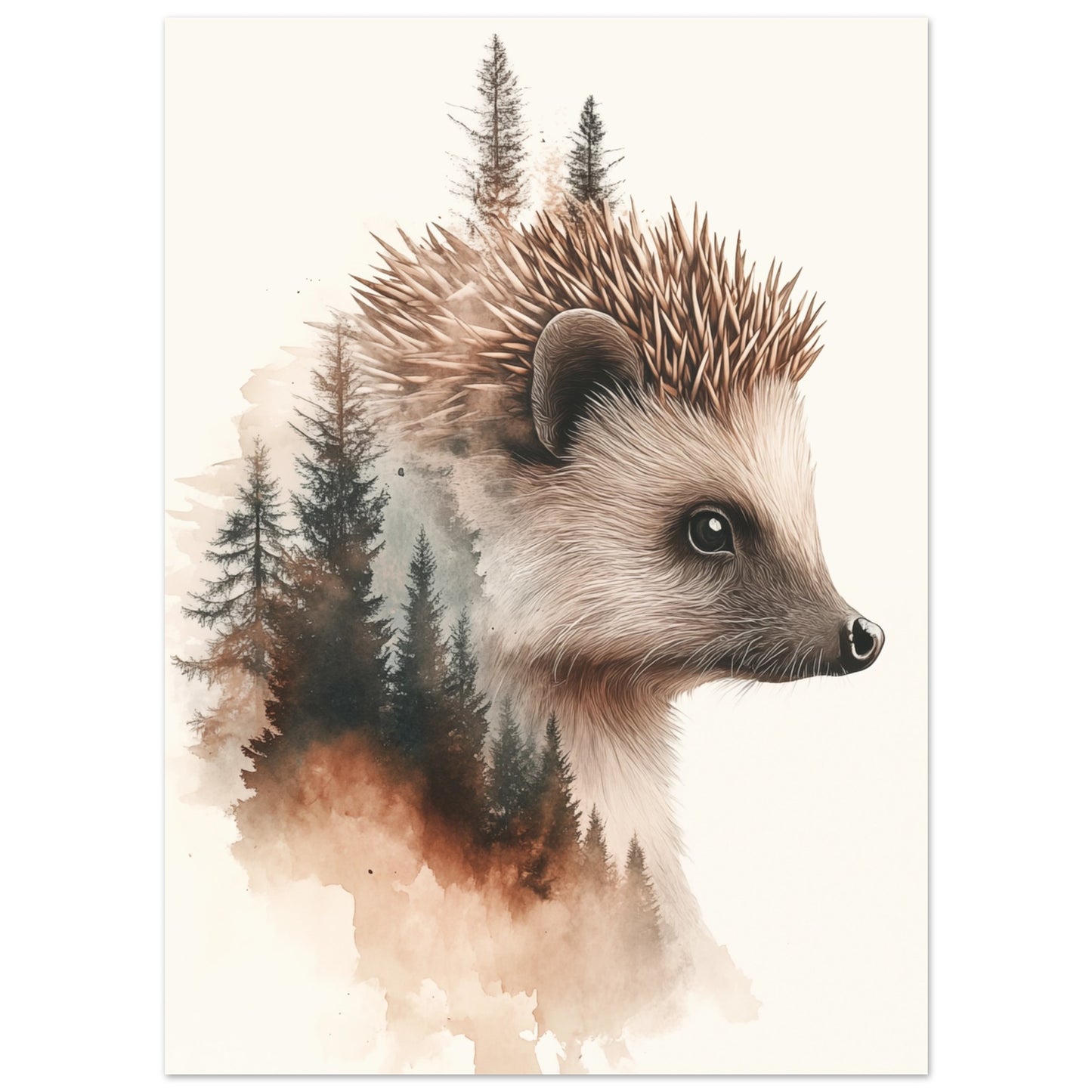 Doppelbelichtung Igel 13x18 cm - Pixara
