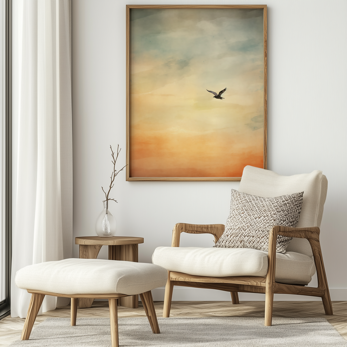 Flug in den Sonnenuntergang - Pixara