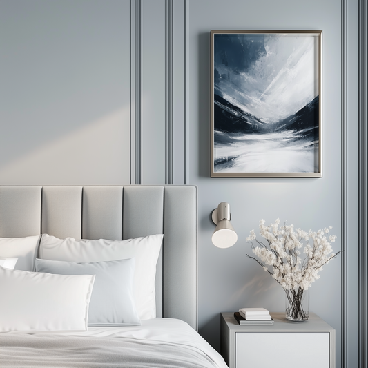 Gefrorene Passage | Gerahmte Leinwand - Pixara