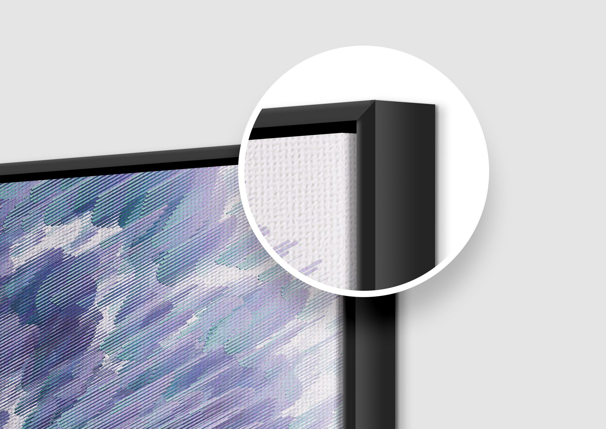 Minimalistische Eleganz – Abstrakte Formen | Gerahmte Leinwand - Pixara