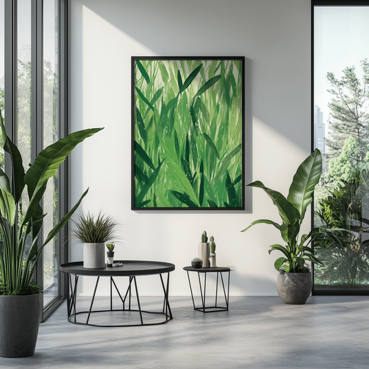 Grüne Harmonie – Abstrakte Natur - Pixara