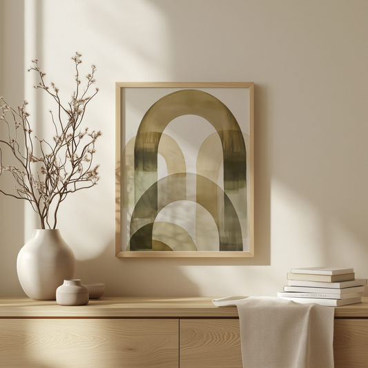 Sanfte Bögen – Minimalistische abstrakte Architektur - Pixara
