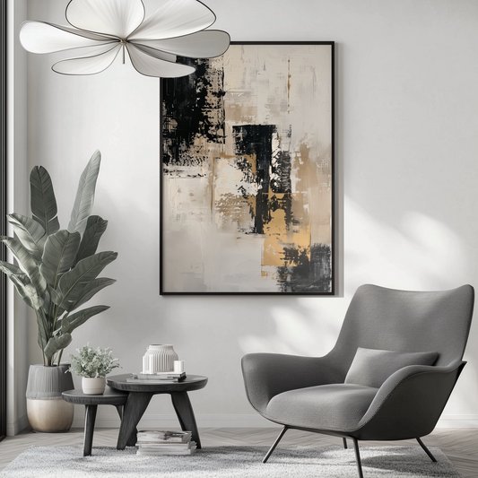 Timeless Elegance | Gerahmte Leinwand - Pixara