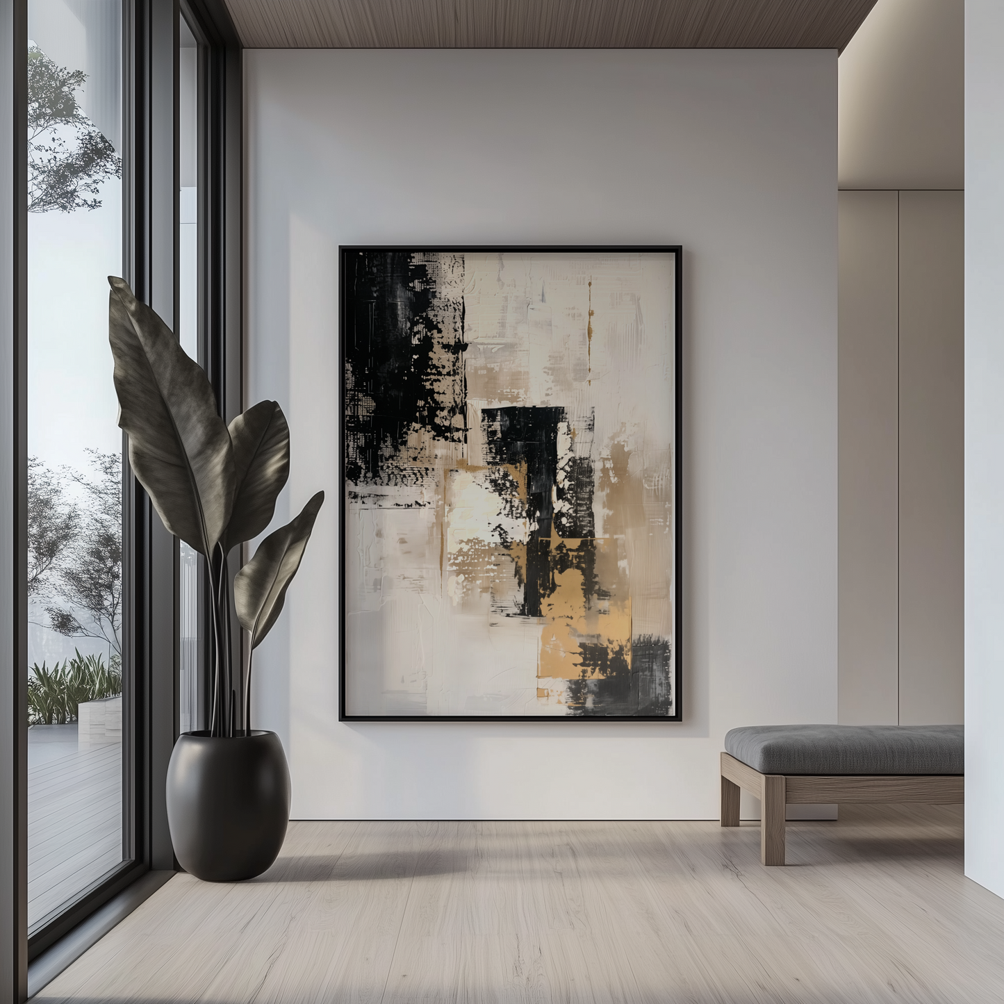 Timeless Elegance | Gerahmte Leinwand - Pixara