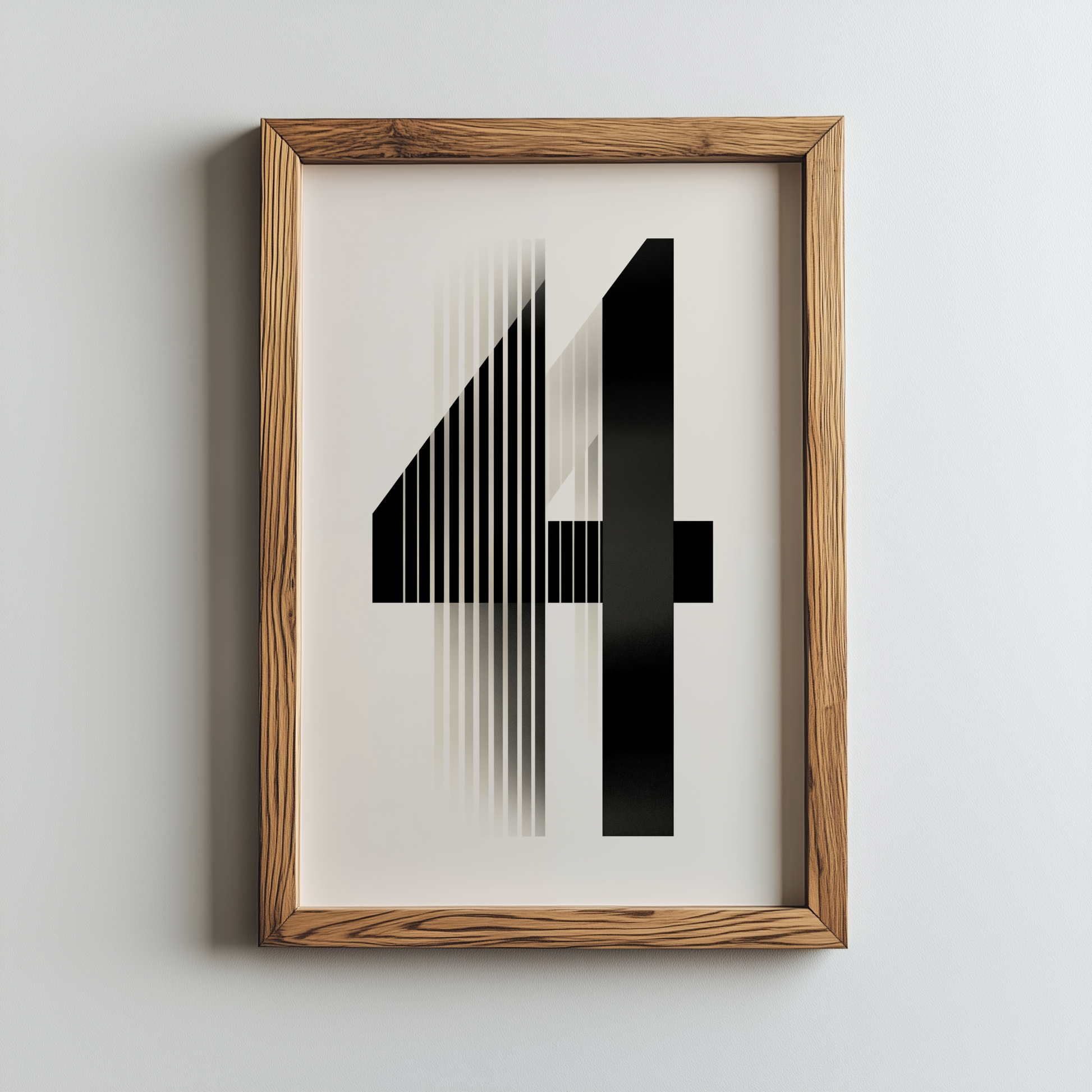 Typografische Illusion – Moderne geometrische Komposition - Pixara
