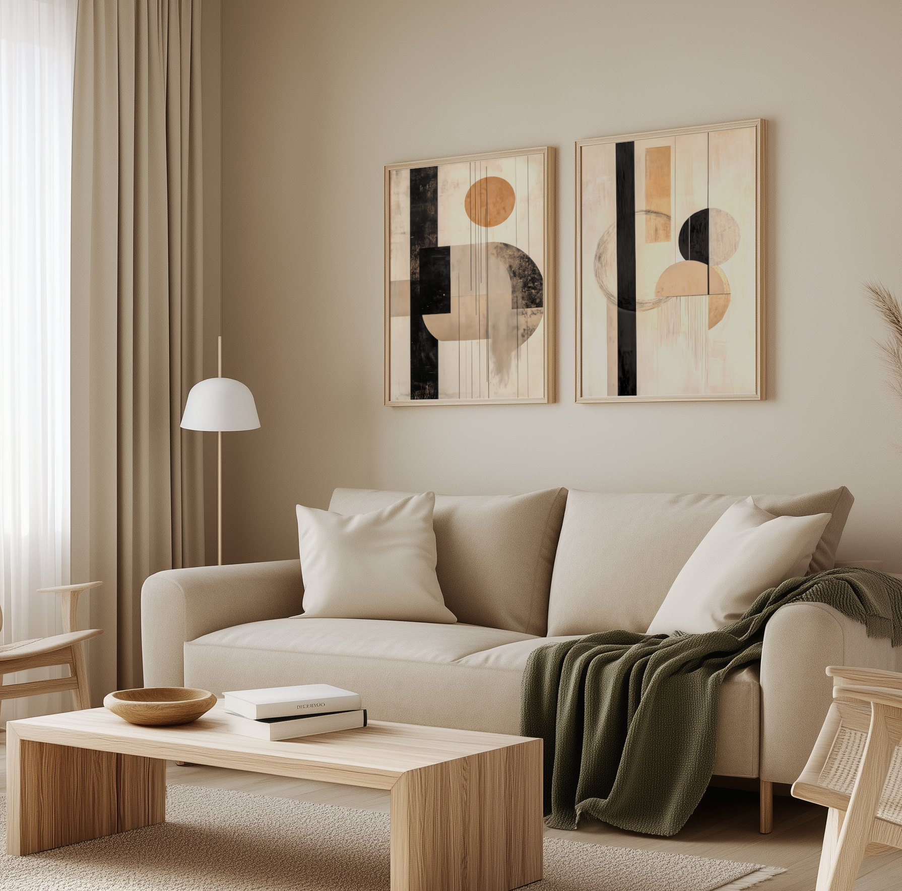 Zeitlose Geometrie – Minimalistische Komposition - Pixara