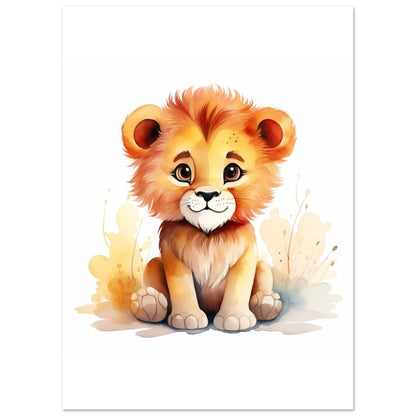 Löwe "Leo" Poster 13x18 cm - Pixara