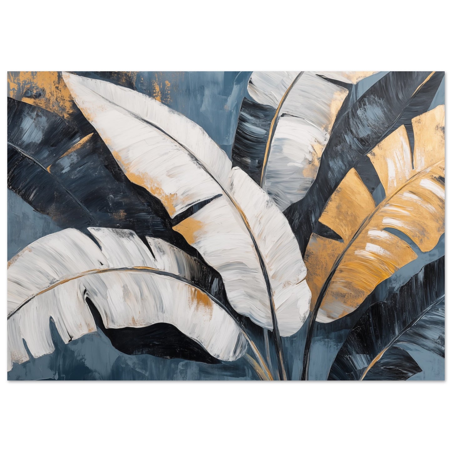 Banana Leaf Eleganz Poster A4 21x29.7 cm - Pixara