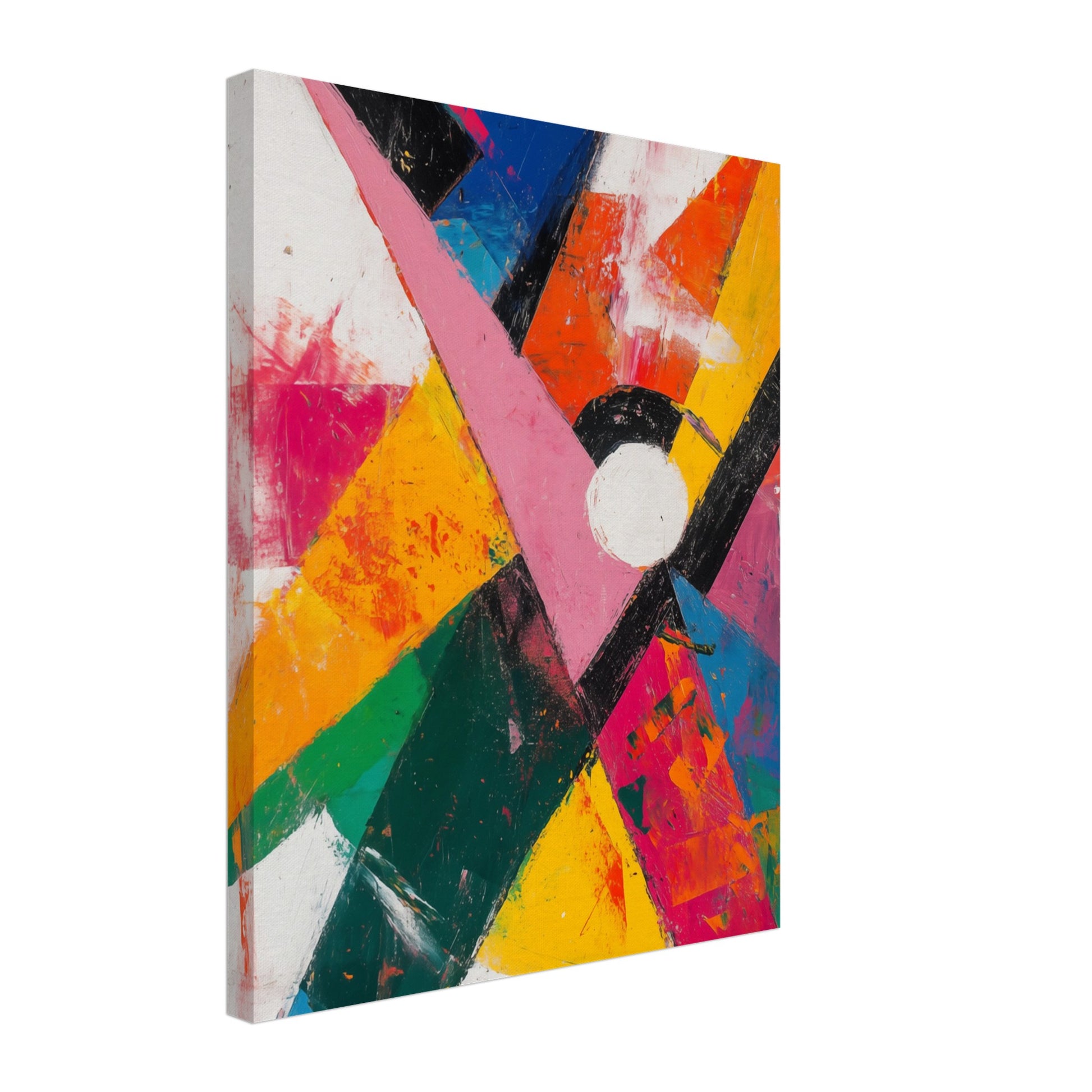 Abstraktes Farbspiel der Energie Leinwand 40x50 cm - Pixara