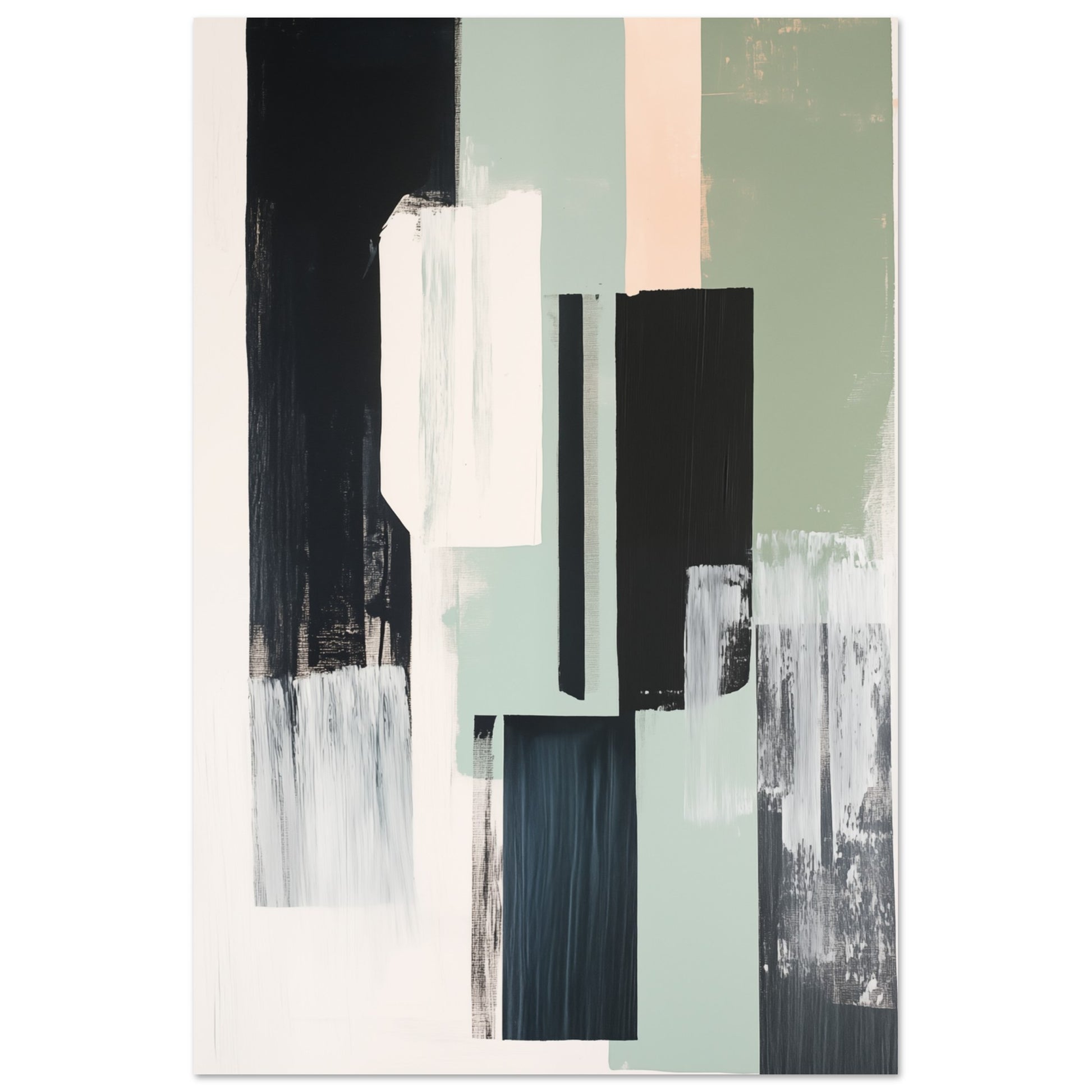 Urban Serenity – Abstrakte Komposition Poster 60x90 cm - Pixara