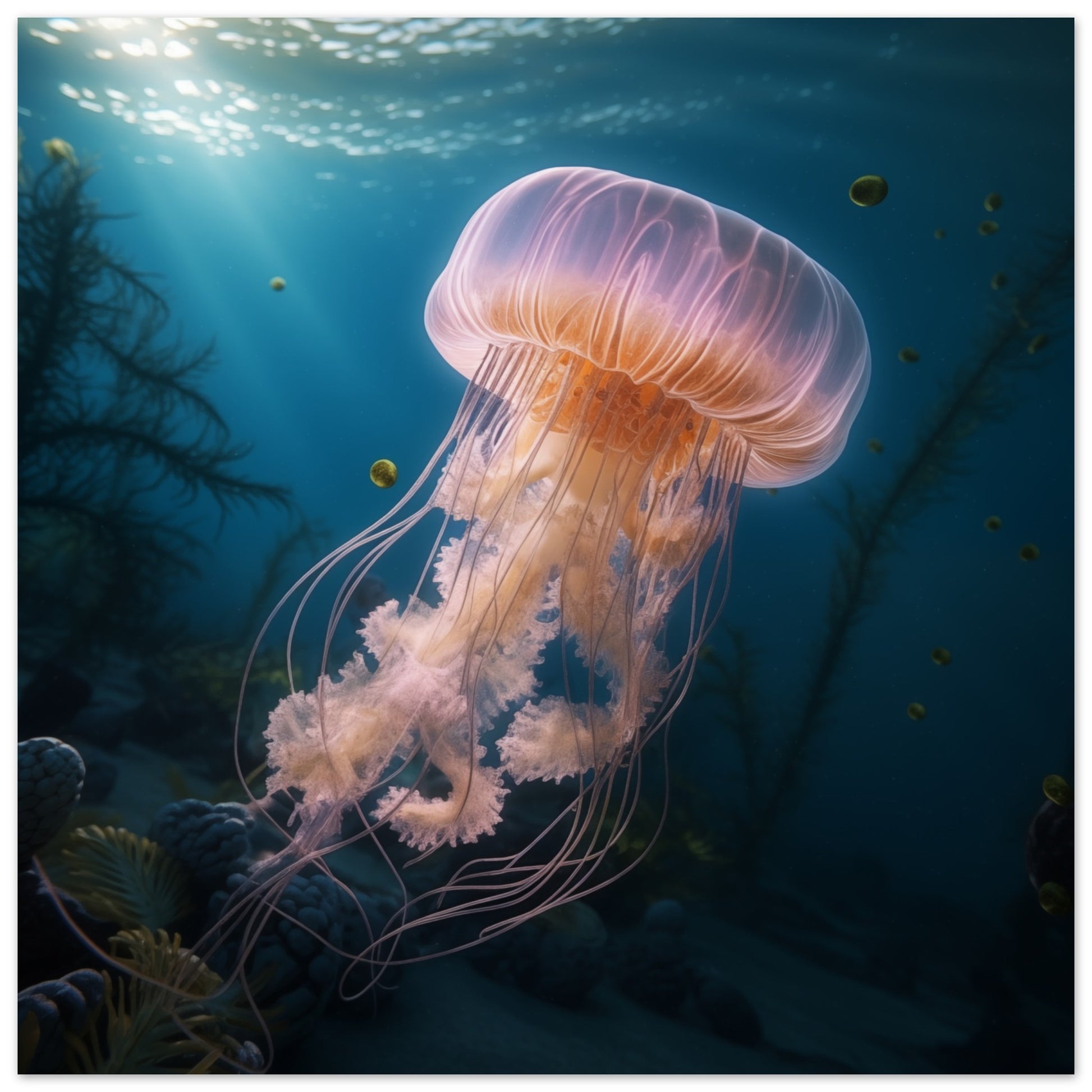 Tanz der Tiefsee Poster 30x30 cm - Pixara