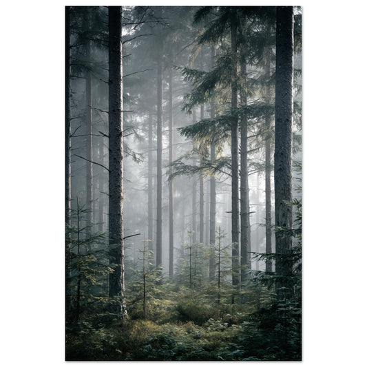 Morgennebel im Wald 60x90 cm - Pixara