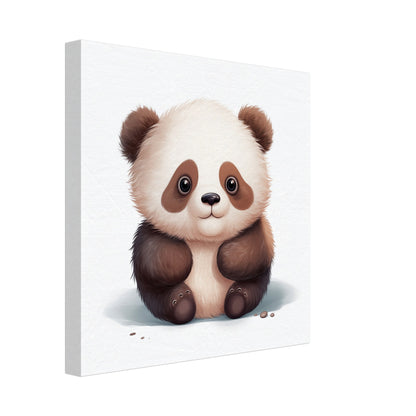 Panda "Paul" Leinwand 30x30 cm - Pixara