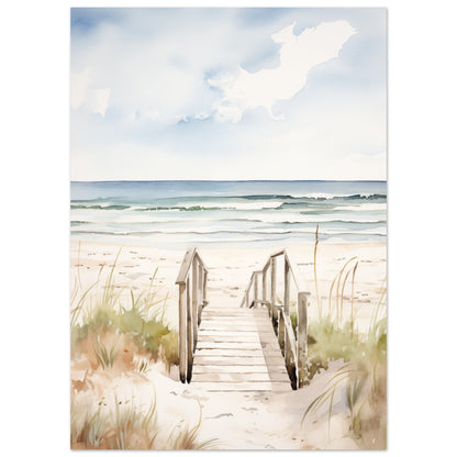 Strandzugang Poster 50x70 cm - Pixara