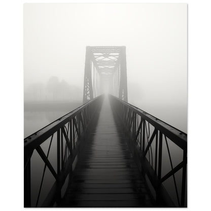 Nebelbrücke 2 Poster 40x50 cm - Pixara