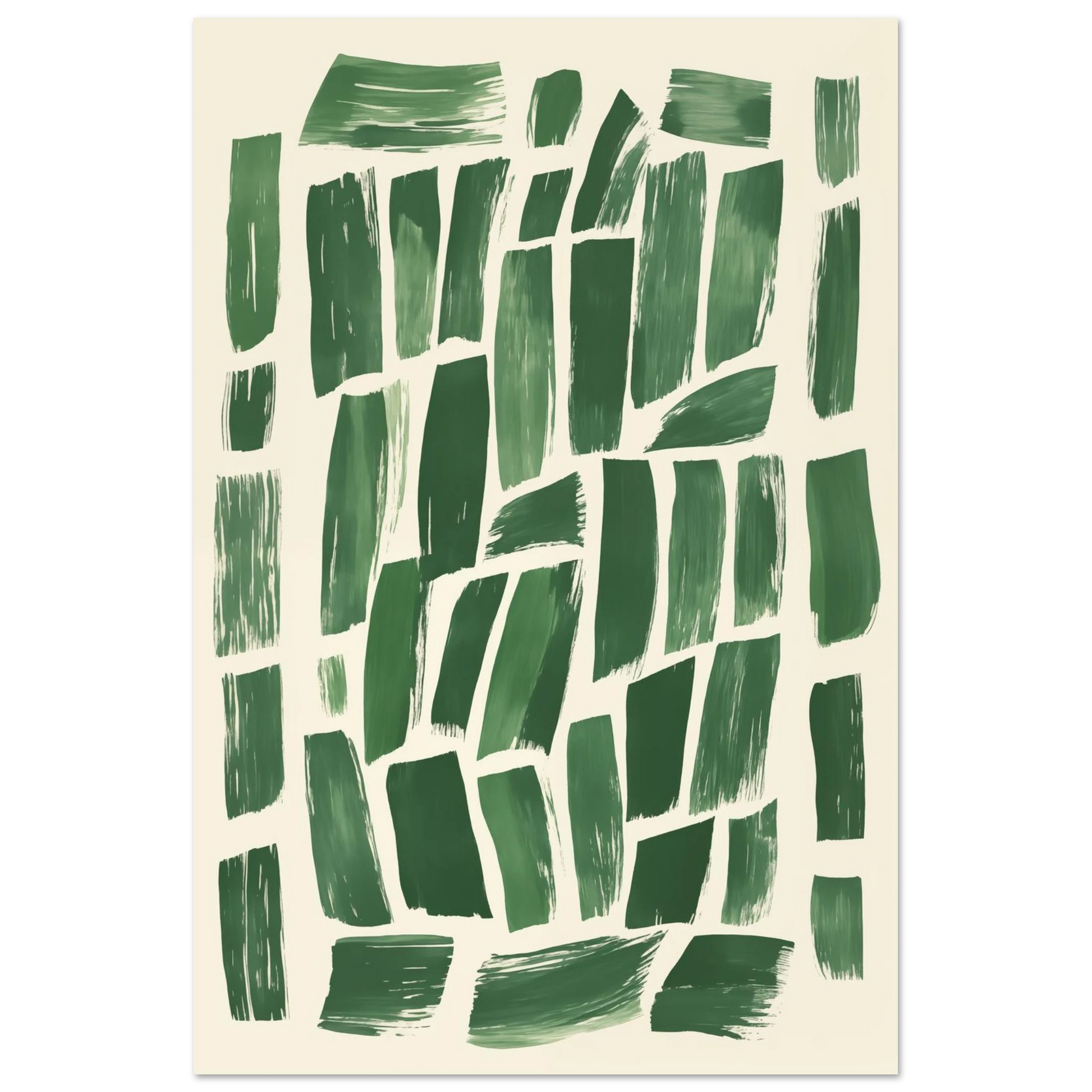 Abstrakte Grüntöne – Modernes Wandbild Poster 60x90 cm - Pixara