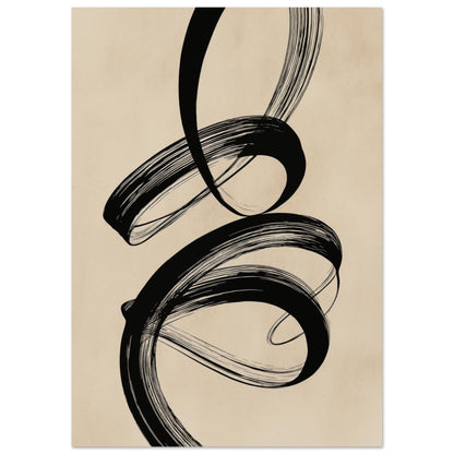 Sanfte Linien auf Beige 21x29.7 cm - Pixara