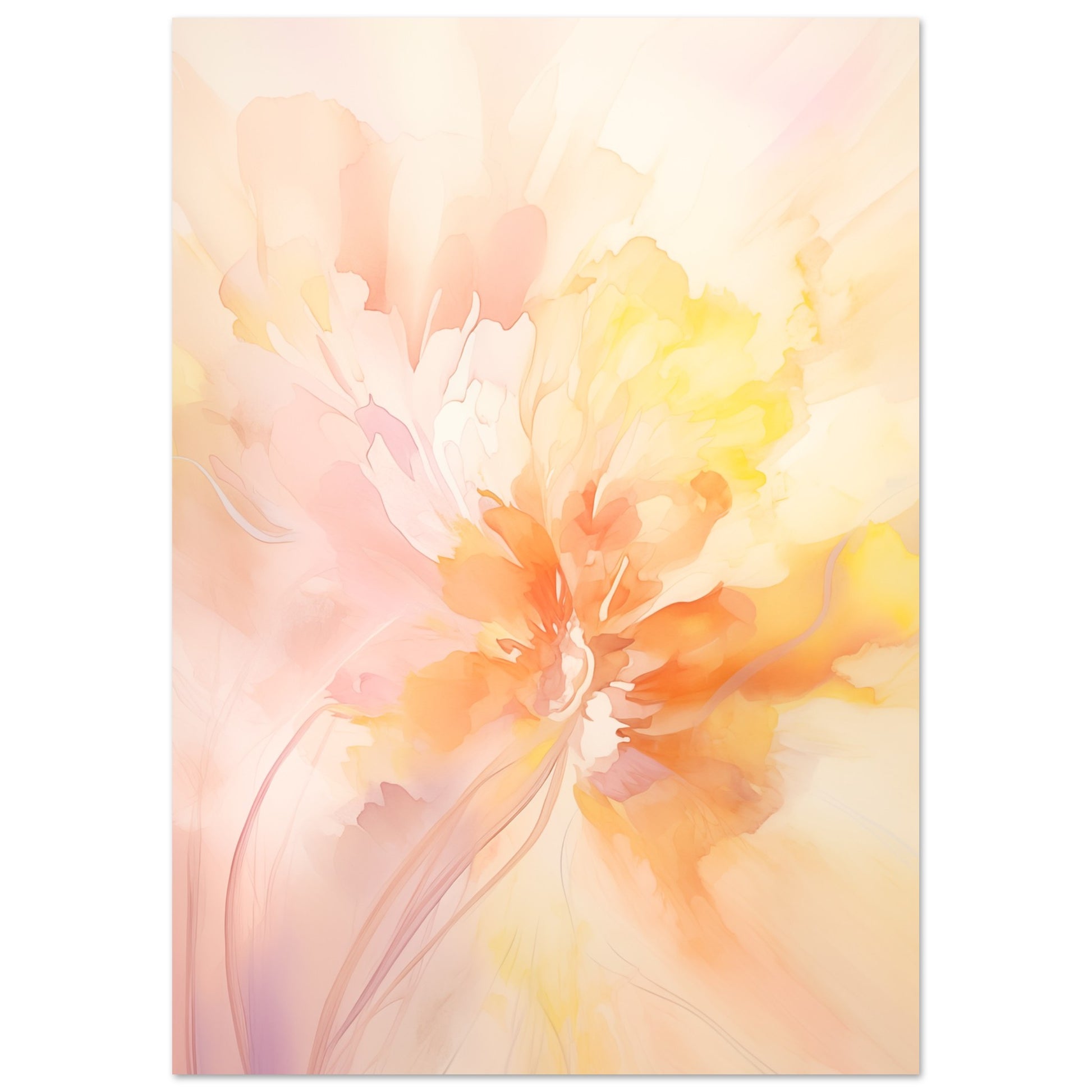 Zarte Entfaltung Poster A4 21x29.7 cm - Pixara