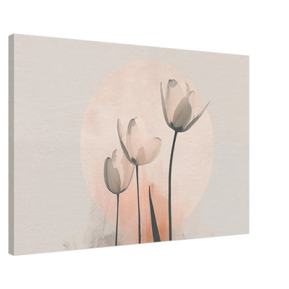 Sanfte Tulpen Leinwand 60x90 cm - Pixara