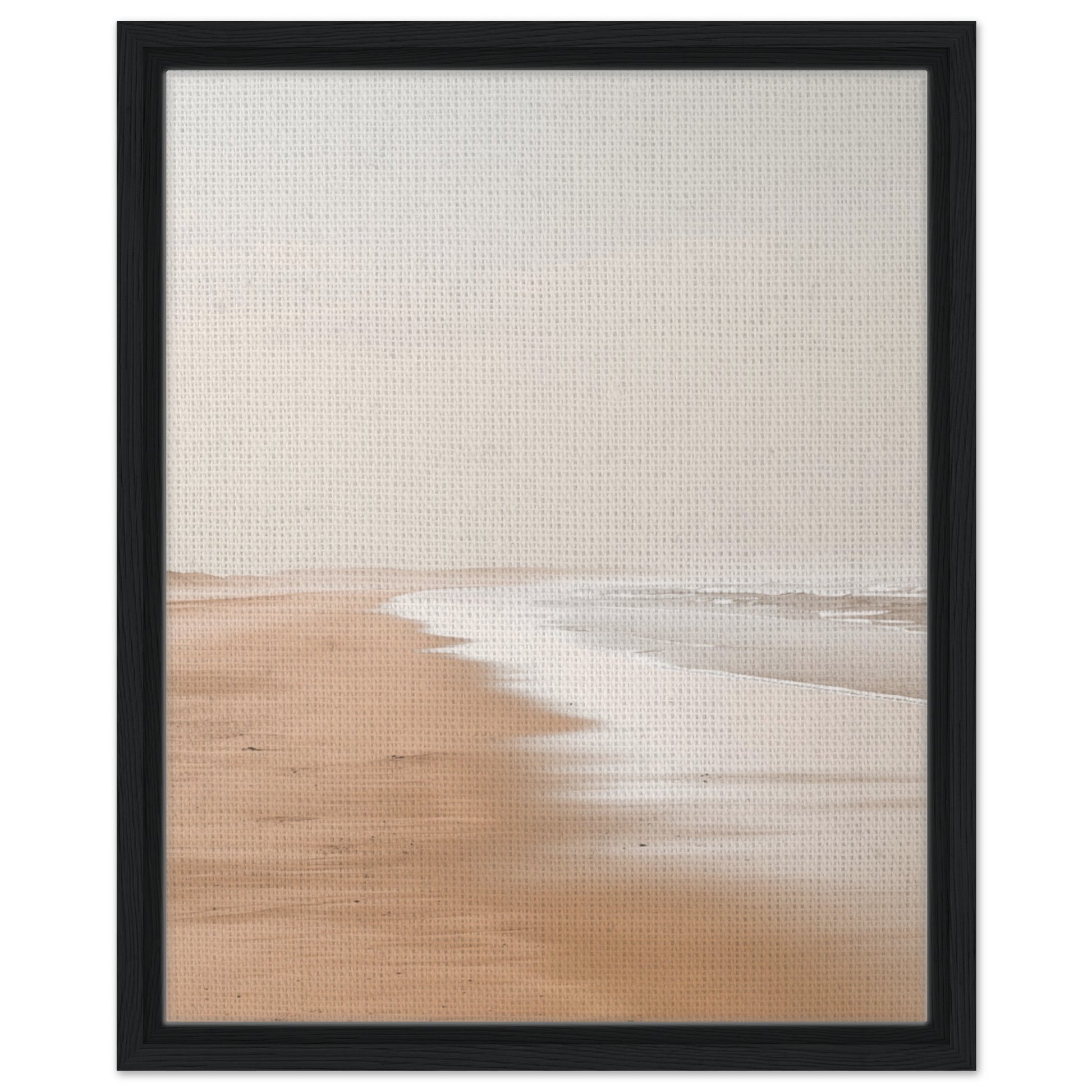 Serenity by the Sea | Gerahmte Leinwand Schwarzer Rahmen 40x50 cm - Pixara