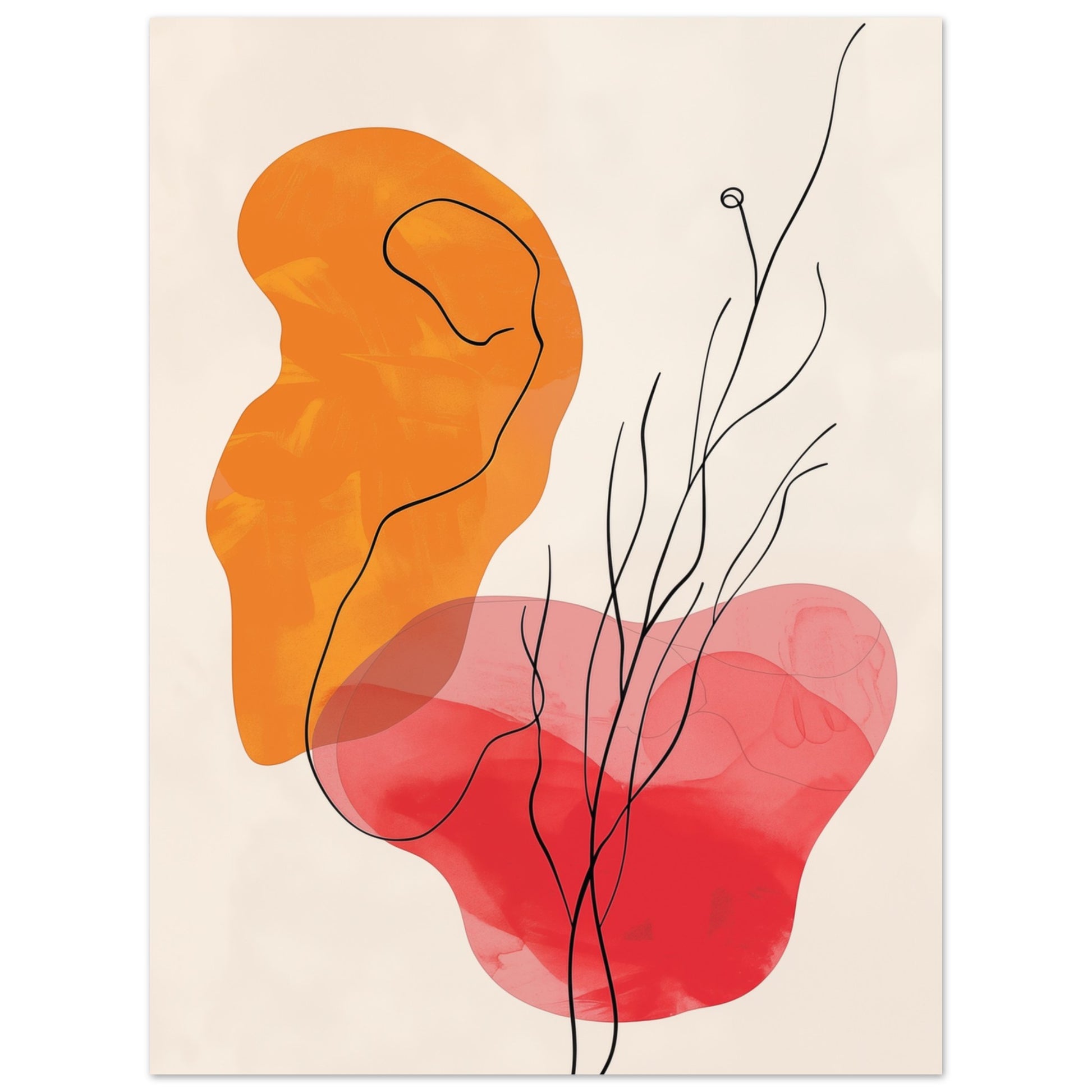 Flammenberührung Poster 30x40 cm - Pixara