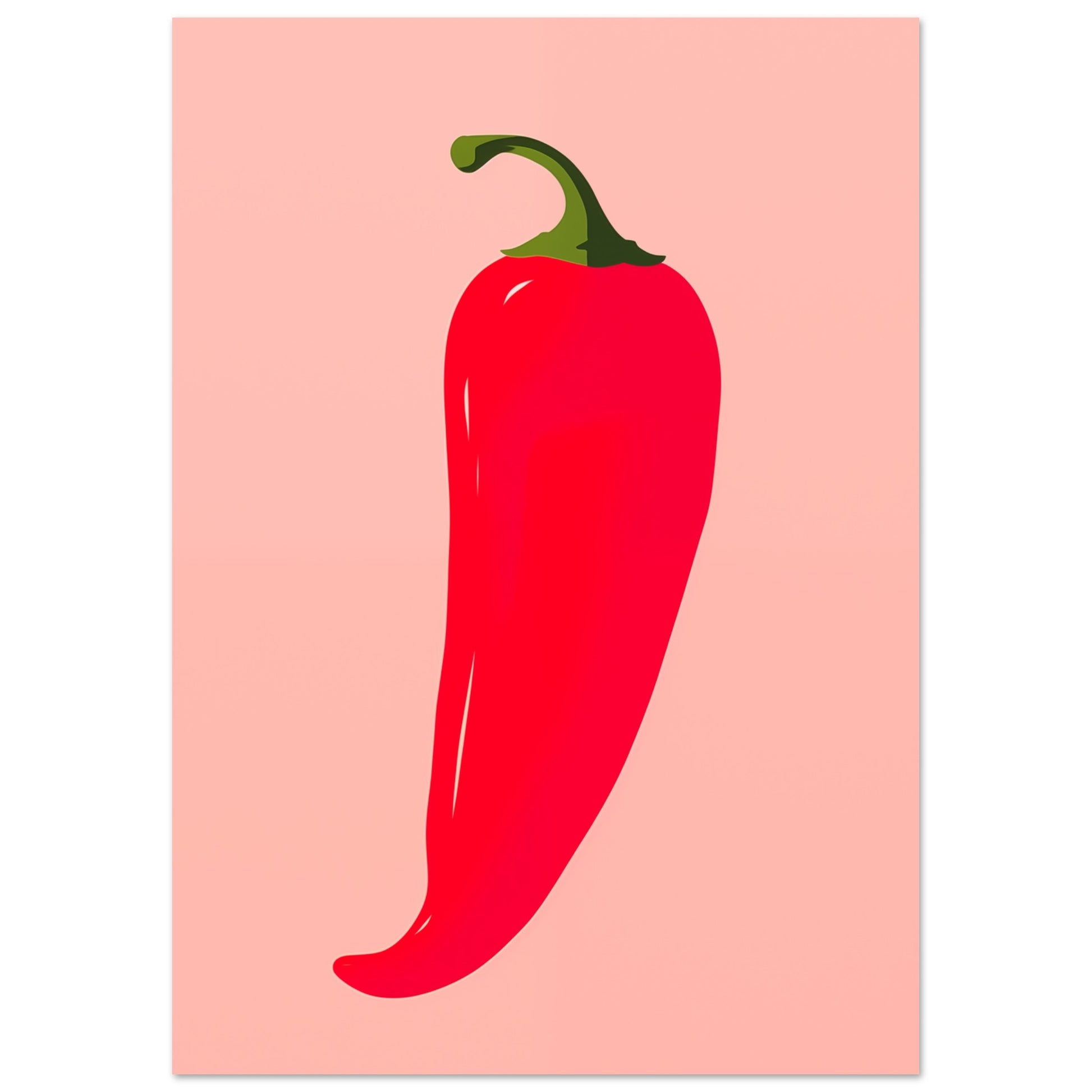 Scharfe Chilli Poster A4 21x29.7 cm - Pixara