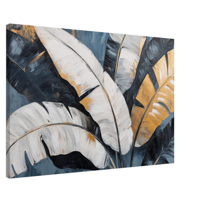 Banana Leaf Eleganz Leinwand 60x90 cm - Pixara