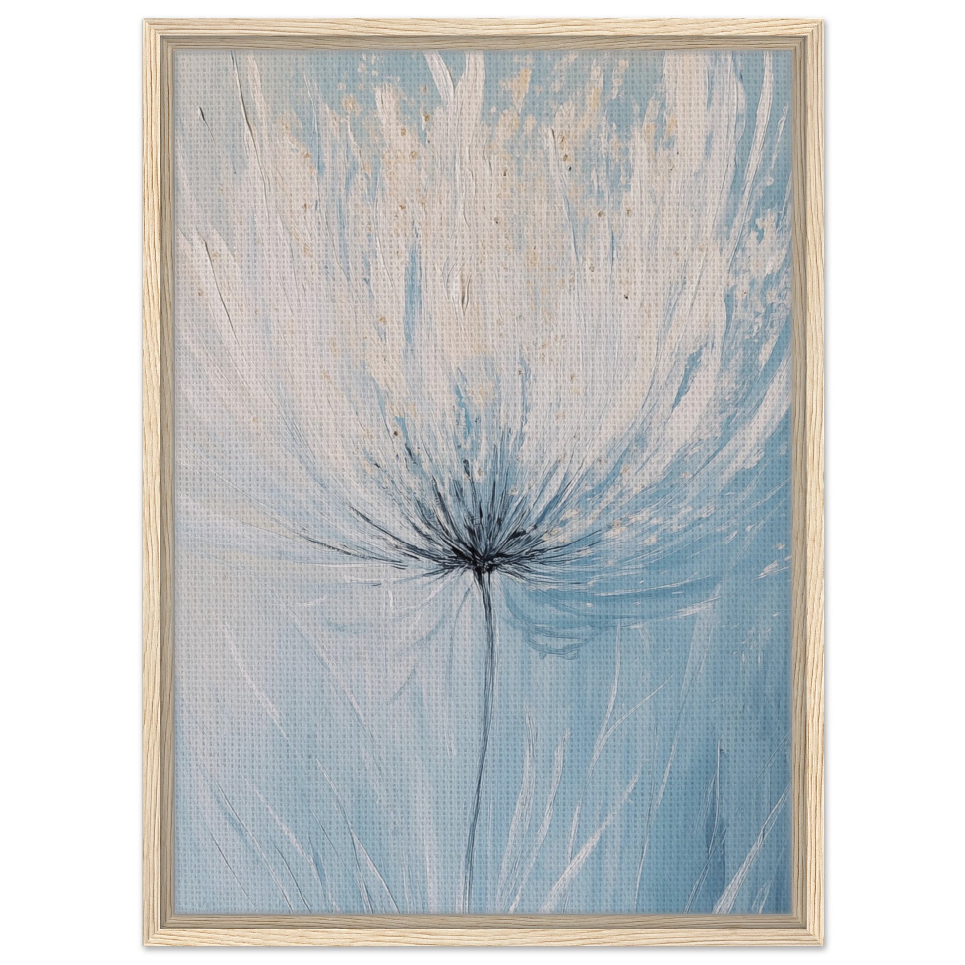 Blühende Sanftheit - Gerahmte Leinwand Holzrahmen 50x70 cm - Pixara