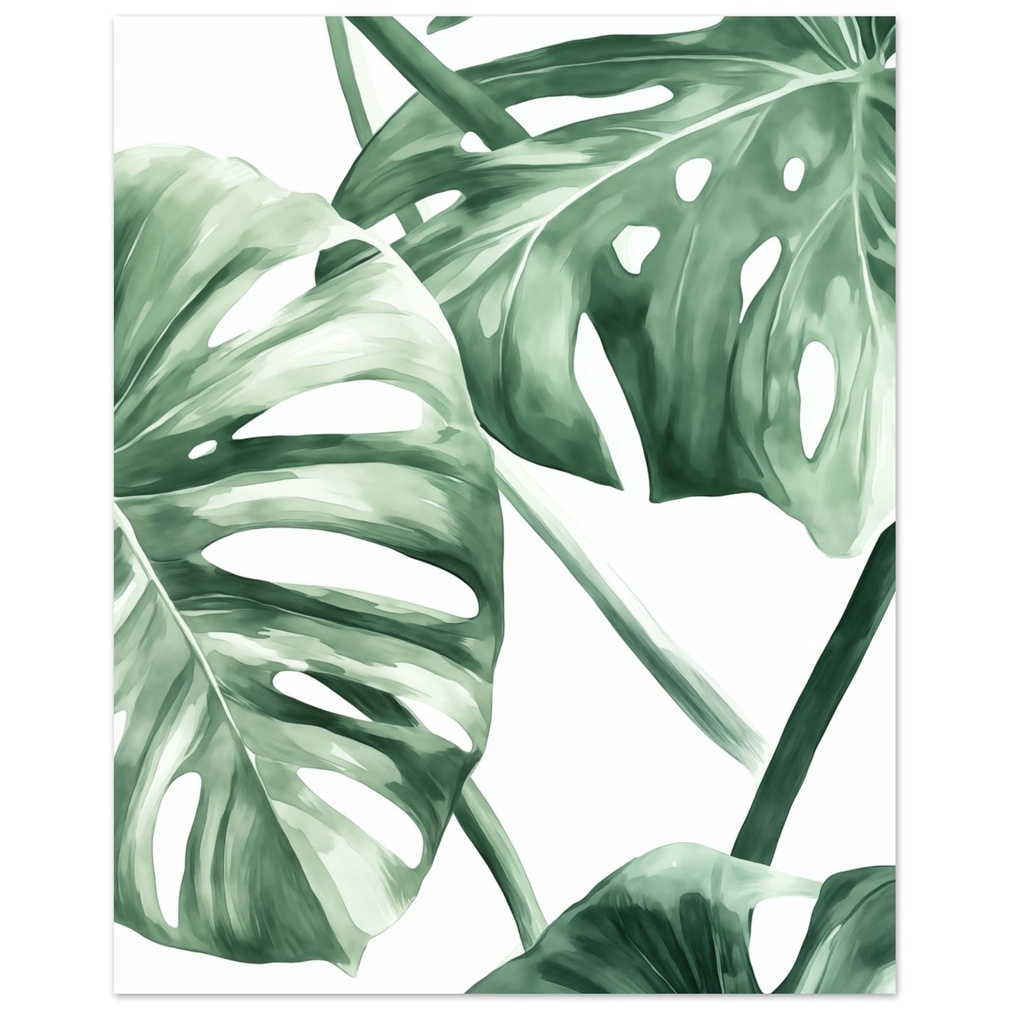 Monstera Eleganz Poster 20x25 cm - Pixara