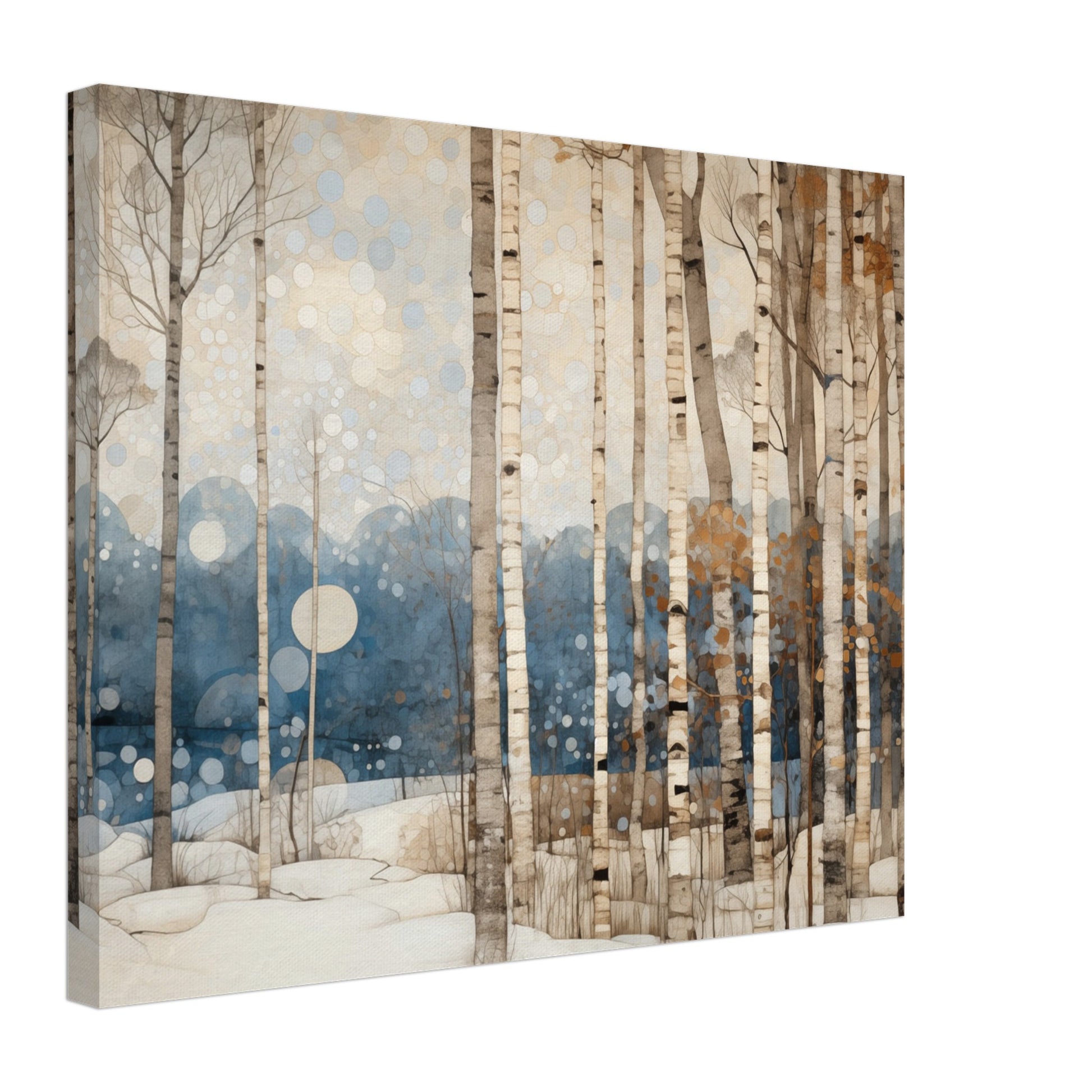 Winterliche Stille Leinwand 40x50 cm - Pixara