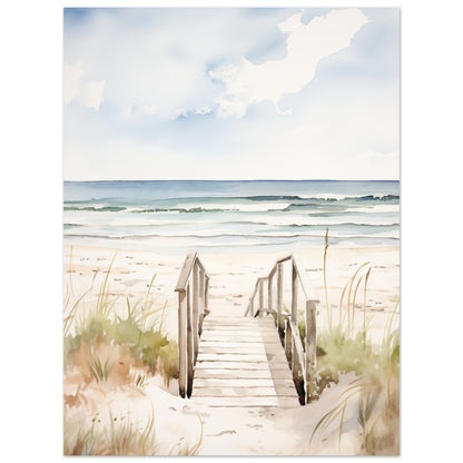 Strandzugang Poster 30x40 cm - Pixara
