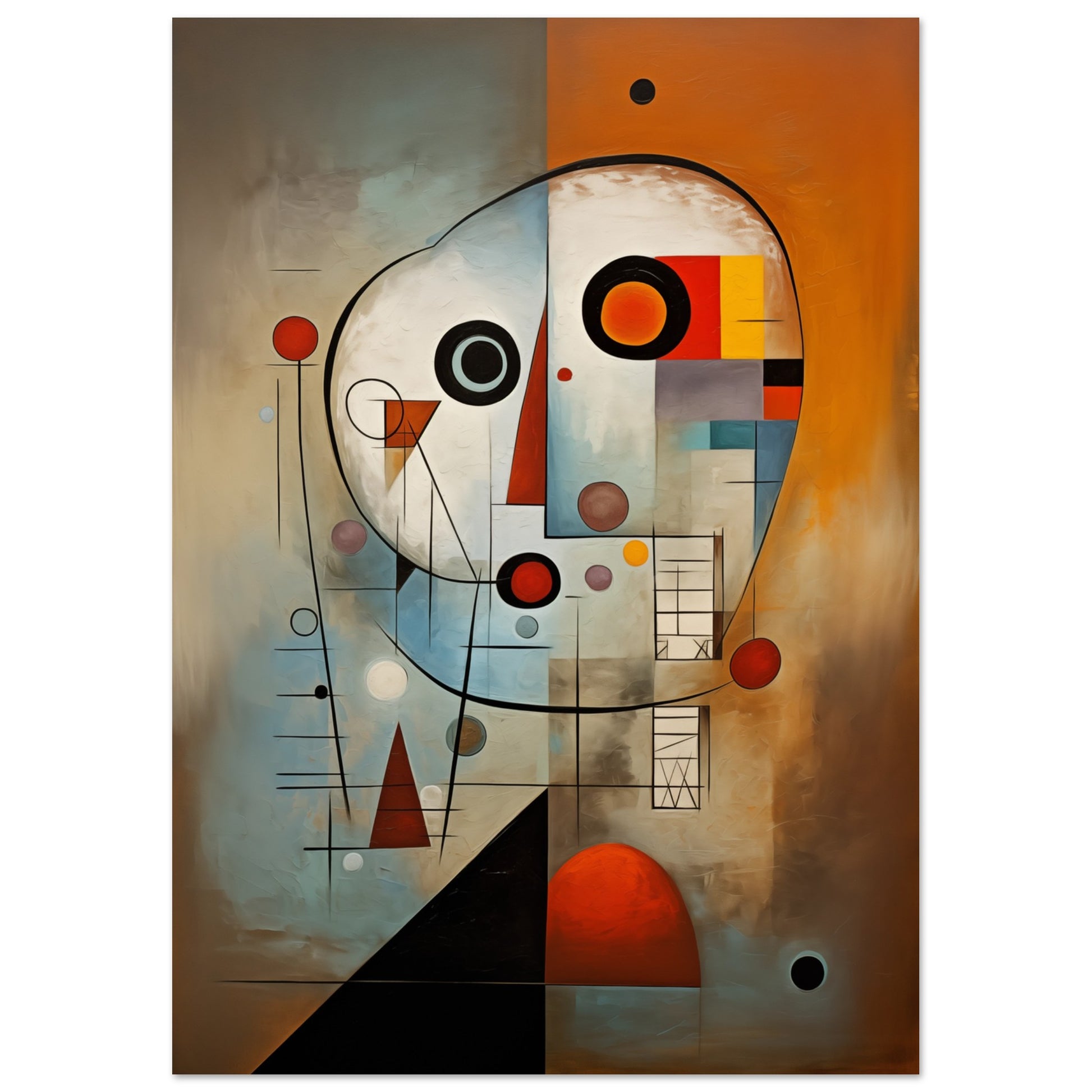 Abstrakte Reflexionen Poster A4 21x29.7 cm - Pixara