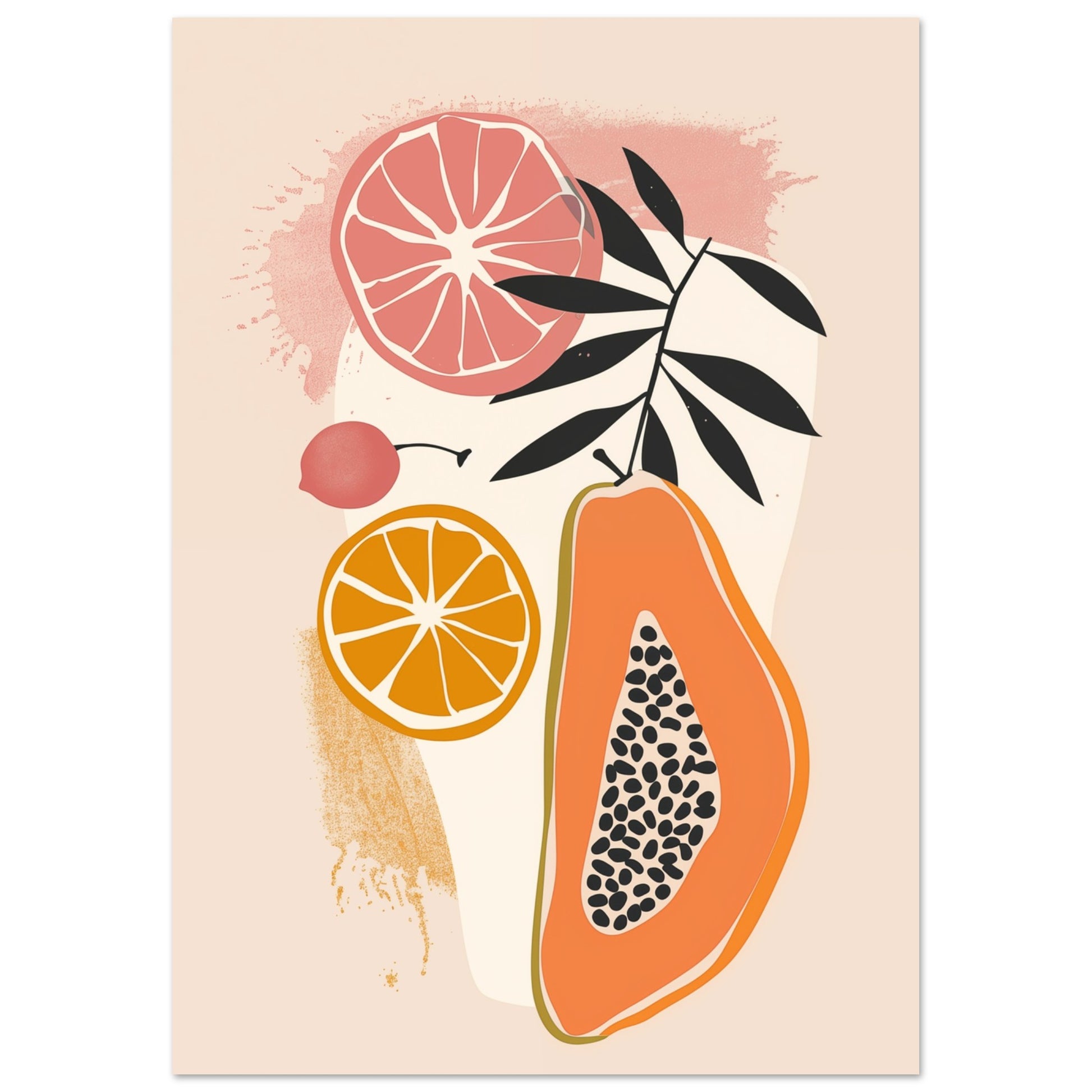 Tropical Fruit Harmony A4 21x29.7 cm - Pixara