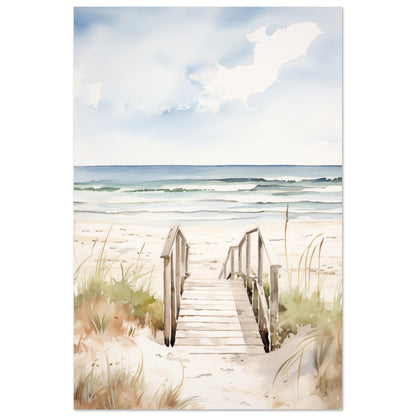 Strandzugang Poster 60x90 cm - Pixara