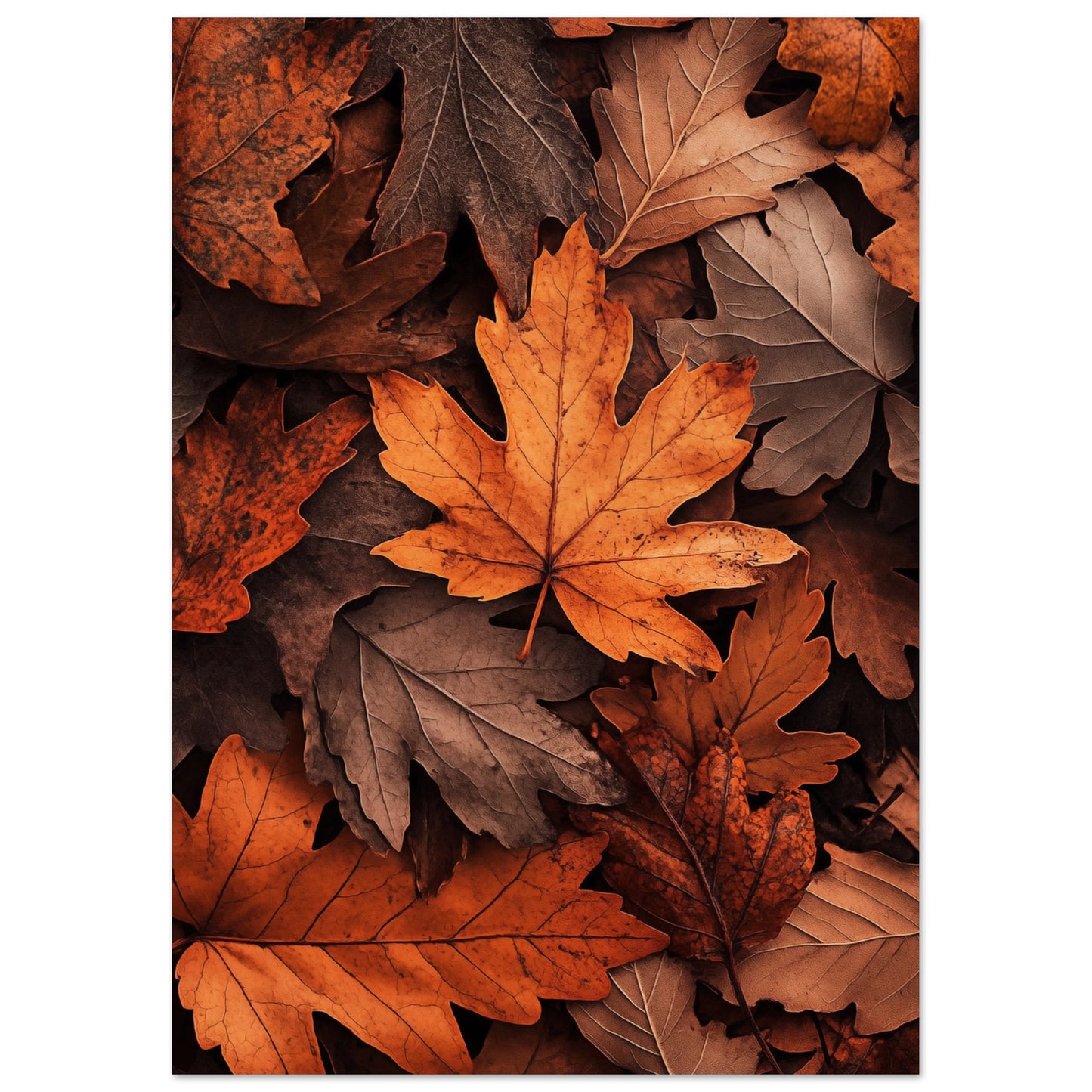 Waldspaziergang im Herbst Poster A4 21x29.7 cm - Pixara